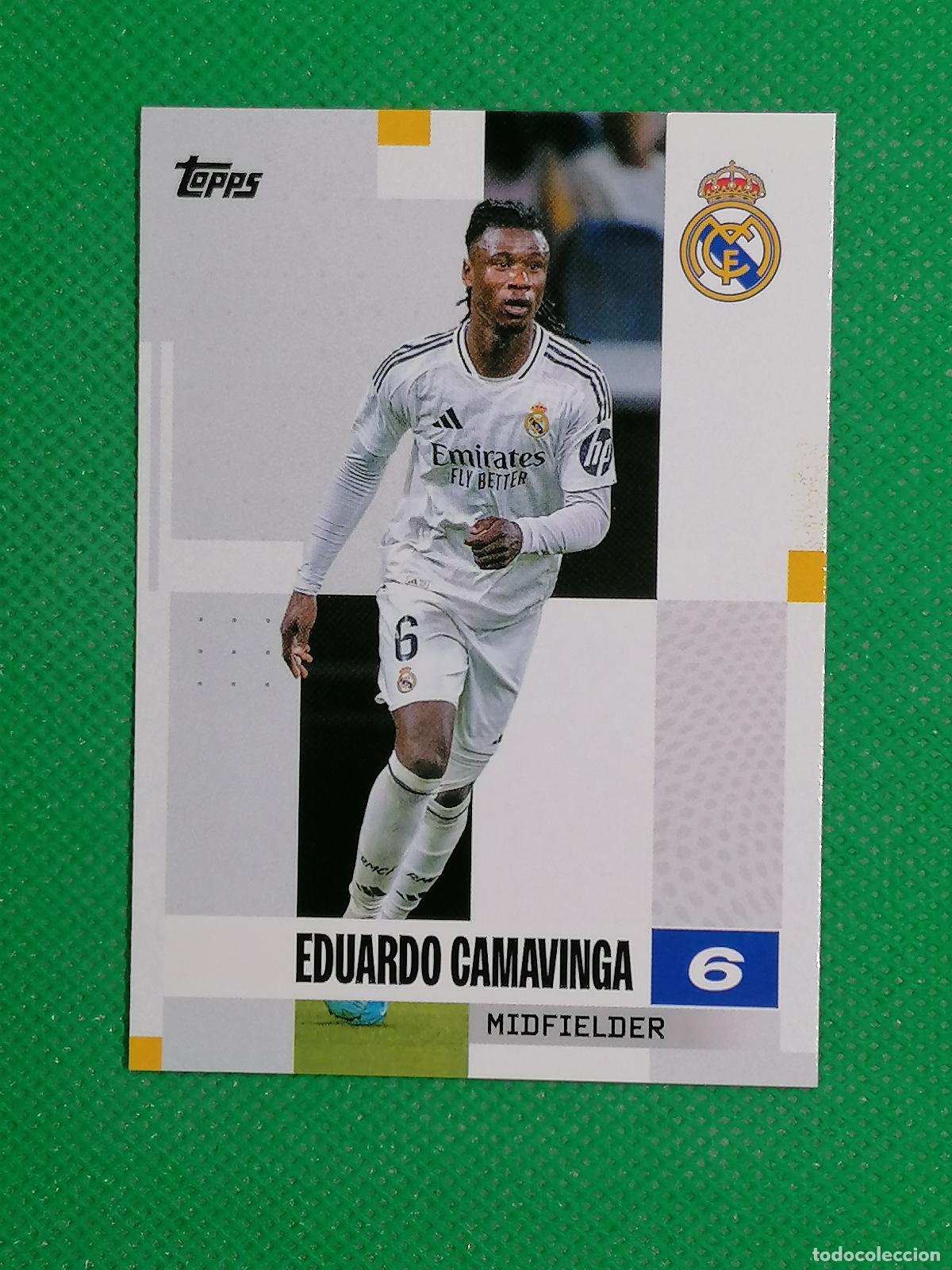 Figurine di Calcio: 12 EDUARDO CAMAVINGA BASE ⚽ TOPPS REAL MADRID TEAM SET 2025 25 ⚽