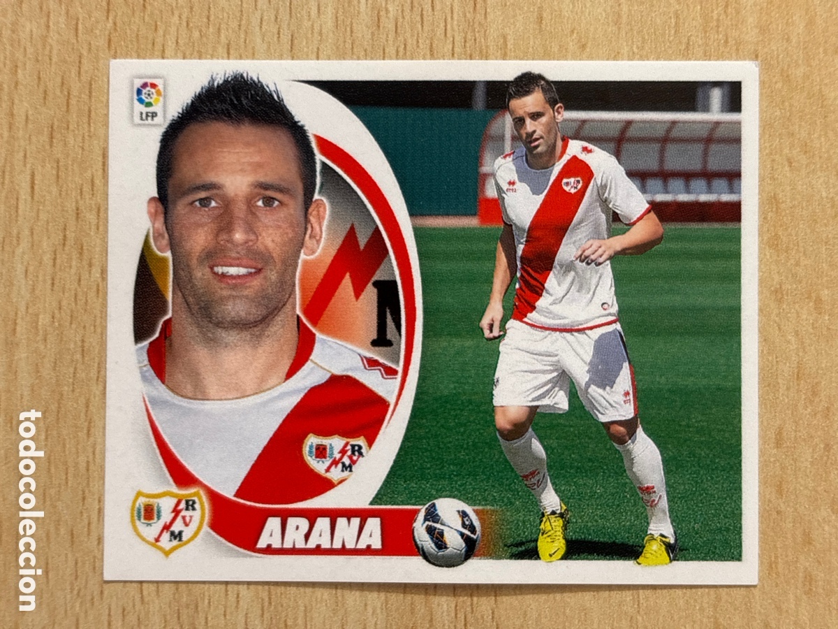 Fu&szlig;ball-Sticker: Arana Fichaje 52 Rayo Vallecano Ediciones Este 2012-13 nuevo de sobre