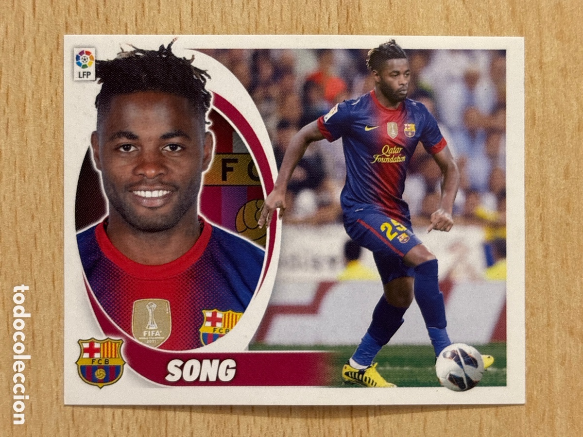 Cromos de f&uacute;tbol: Song Fichaje 44 FC Barcelona Ediciones Este 2012-13 nuevo de sobre