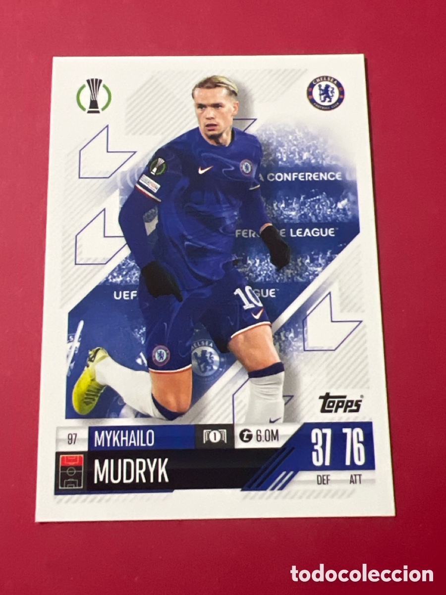 Fu&szlig;ball-Sticker: C5994. 97 MUDRYK CHELSEA MATCH ATTAX 2024 2025 24 25