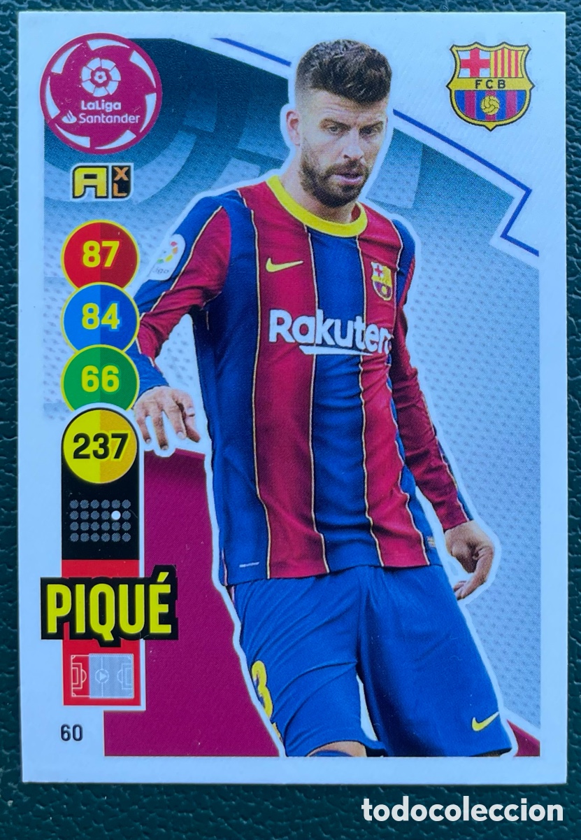 Cromos de Futebol: 60 PIQUE FC BARCELONA FICHAS ALBUM ADRENALYN XL 2020 2021 20 21 PANINI