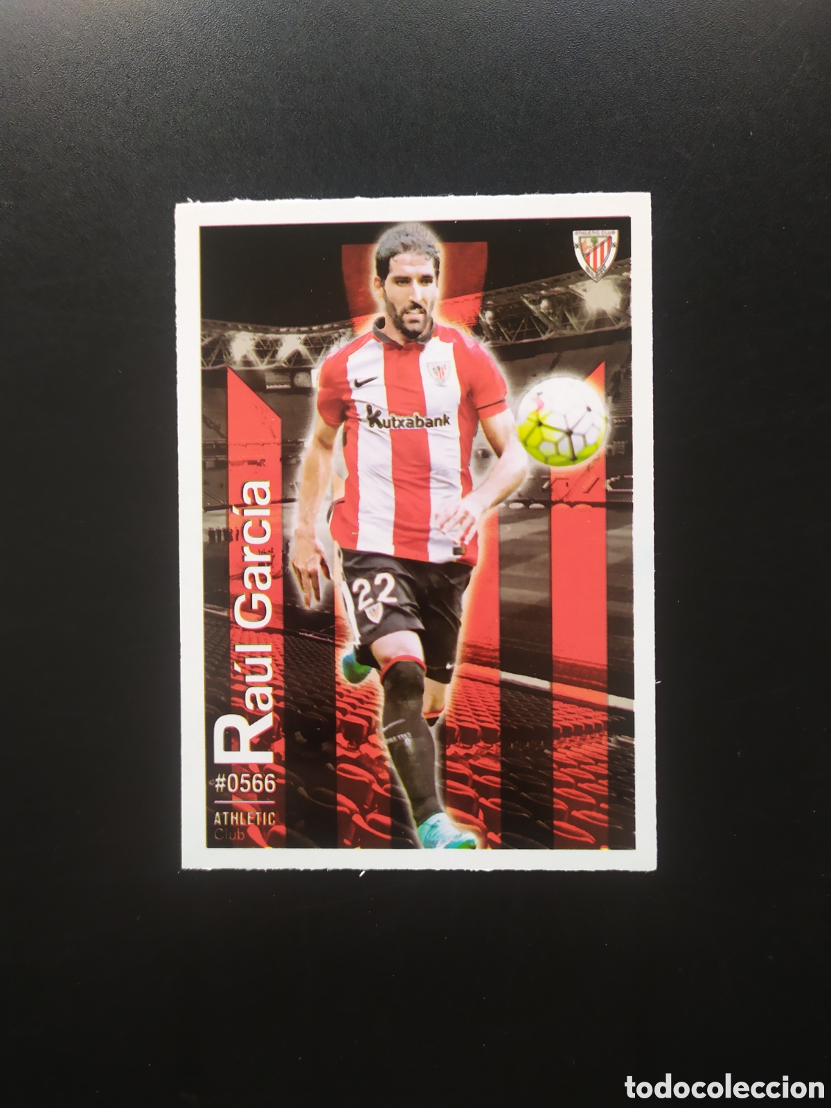Cromos de f&uacute;tbol: Mundicromo fichas Liga 2015 2016 15 16 Ra&uacute;l Garc&iacute;a n&deg; 566 Athletic Bilbao