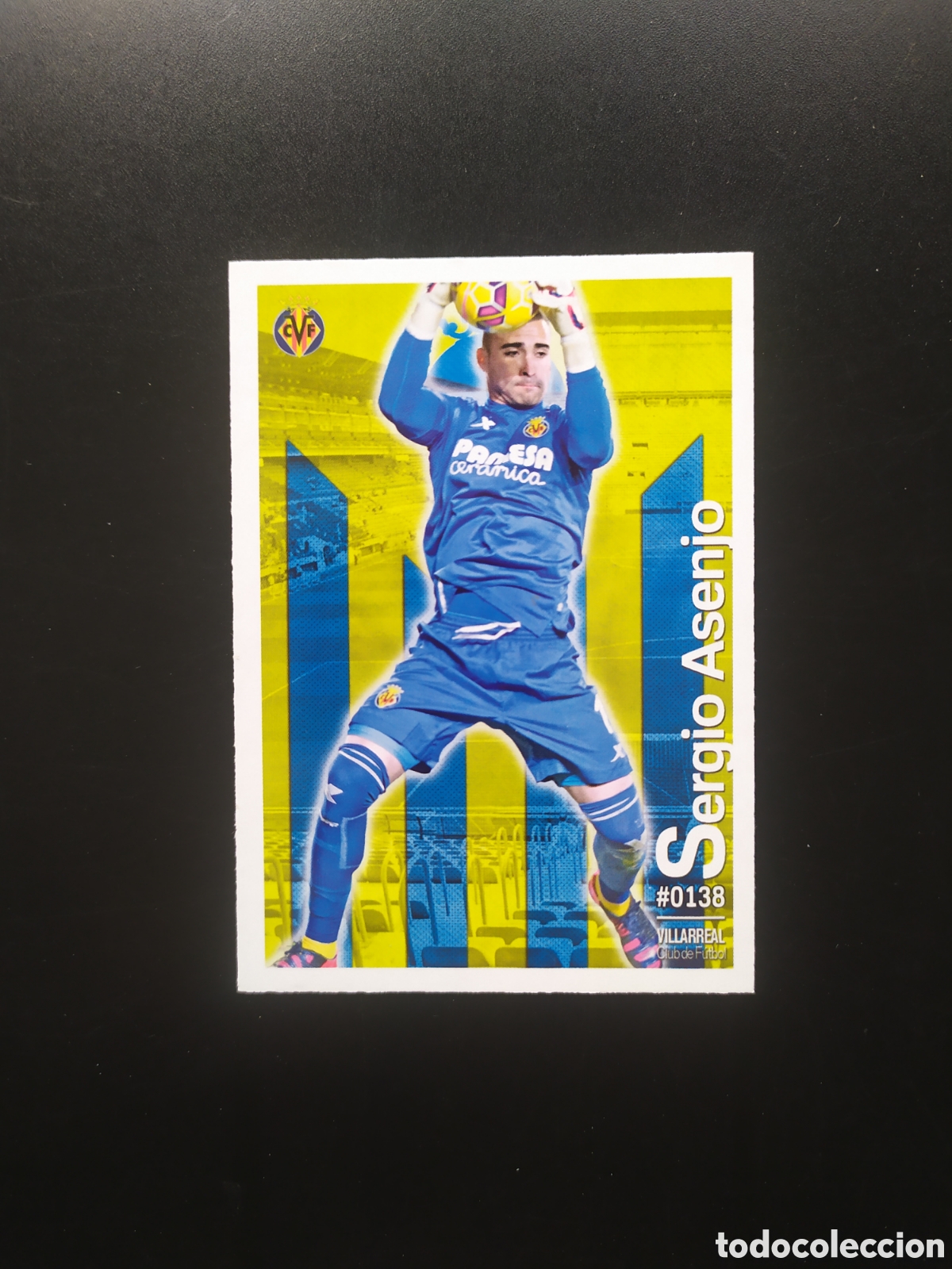 Figurine di Calcio: Mundicromo fichas Liga 2015 2016 15 16 Sergio Asenjo n&deg; 138 Villarreal