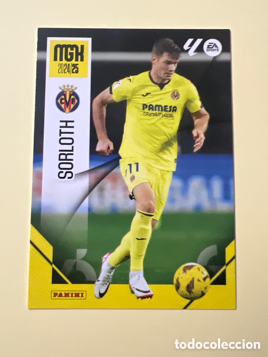 Cromos de f&uacute;tbol: C10128. CROMO DE FUTBOL NUMERO 377 SORLOTH VILLARREAL MGK 2024 2025 MEGACRACKS PANINI