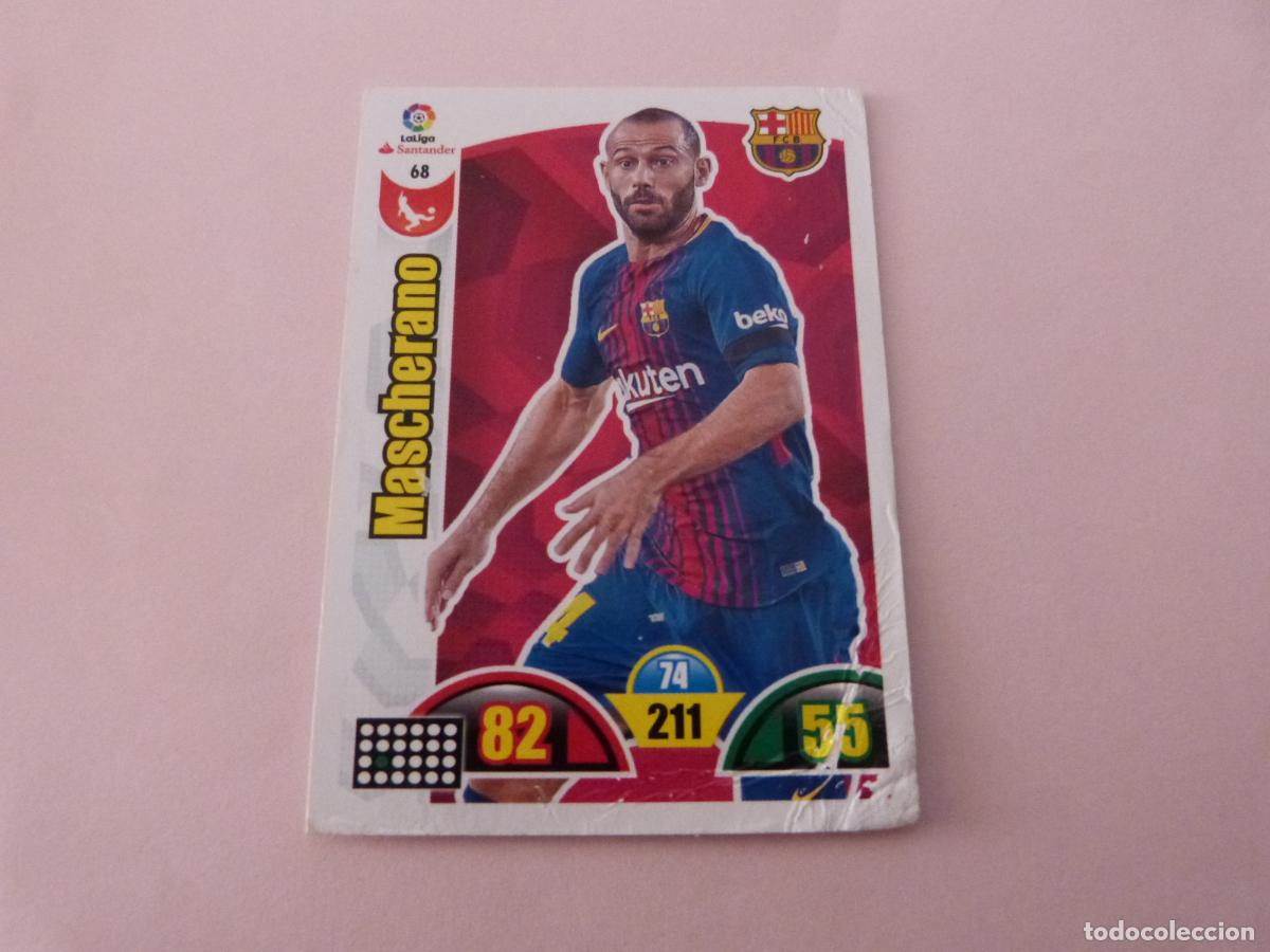 Cartes &agrave; collectionner de Football: TRADING CARD FUTBOL MASCHERANO F.C. BARCELONA N&ordm; 68 LIGA ADRENALYN XL 2017-2018/17-18 PANINI