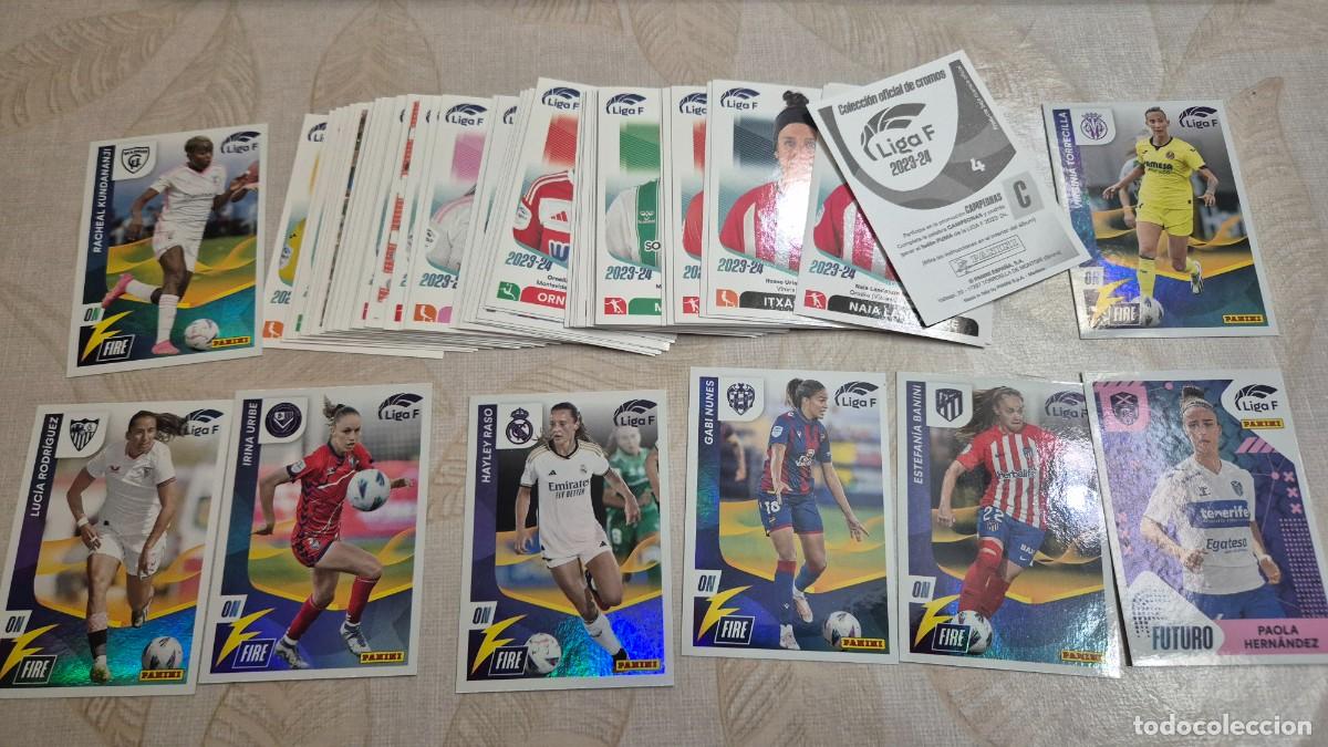 Cartes &agrave; collectionner de Football: LOTE PANINI LIGA FEMENINA (LIGA F) 2023 2024 FORMADO POR 61 CROMOS SIN REPETIR Y SIN PEGAR