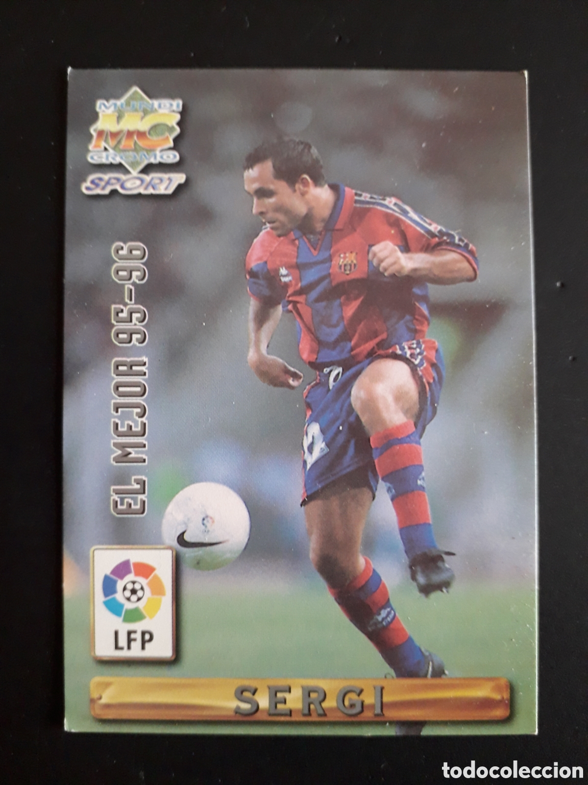 Cromos de F&uacute;tbol: SERGI FC BARCELONA N&deg; 402 EL MEJOR FICHAS LIGA F&Uacute;TBOL 96 97 1996 1997 MUNDICROMO MC PEDIDO M&Iacute;NIMO 3&euro;