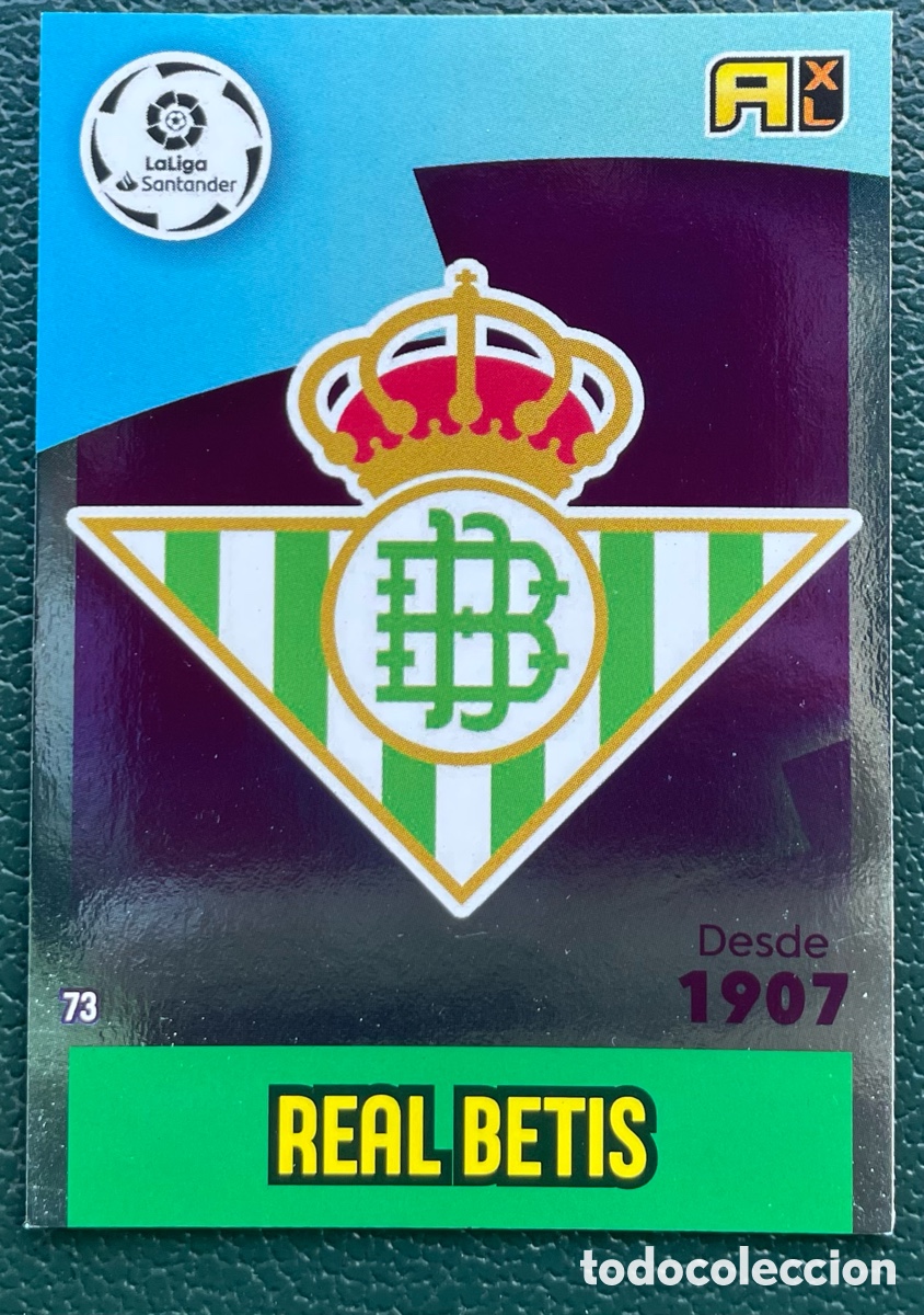 Football Stickers: 73 ESCUDO REAL BETIS FICHAS ALBUM ADRENALYN XL 2020 2021 20 21 PANINI