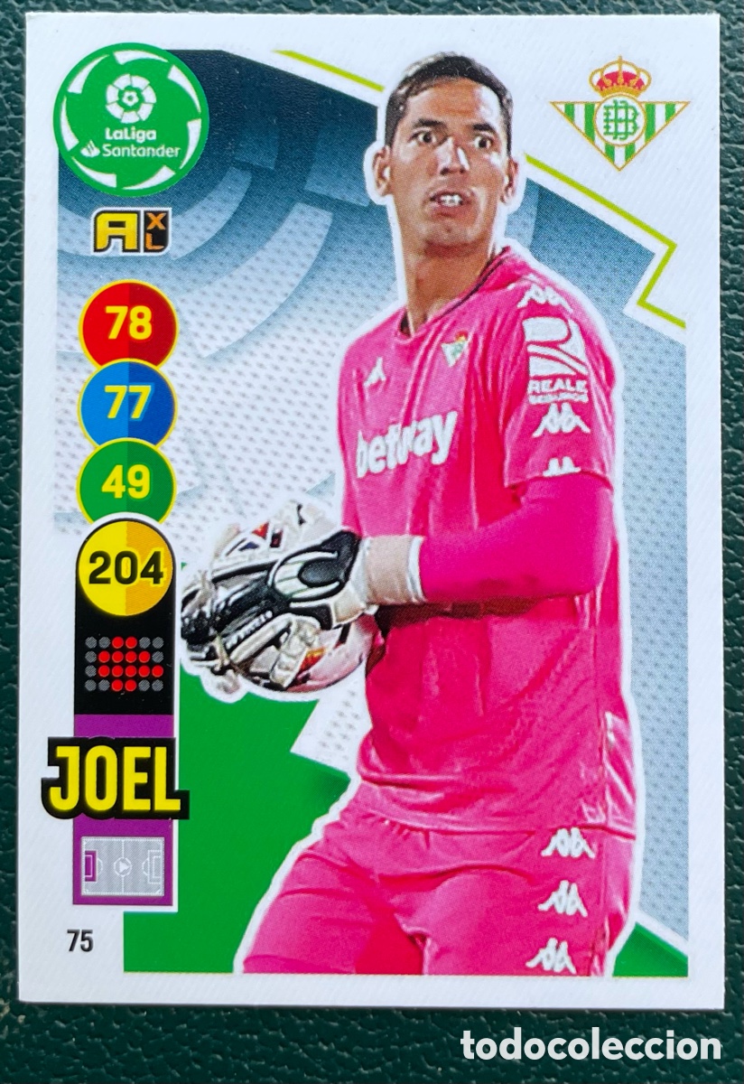 Football Stickers: 75 JOEL REAL BETIS FICHAS ALBUM ADRENALYN XL 2020 2021 20 21 PANINI