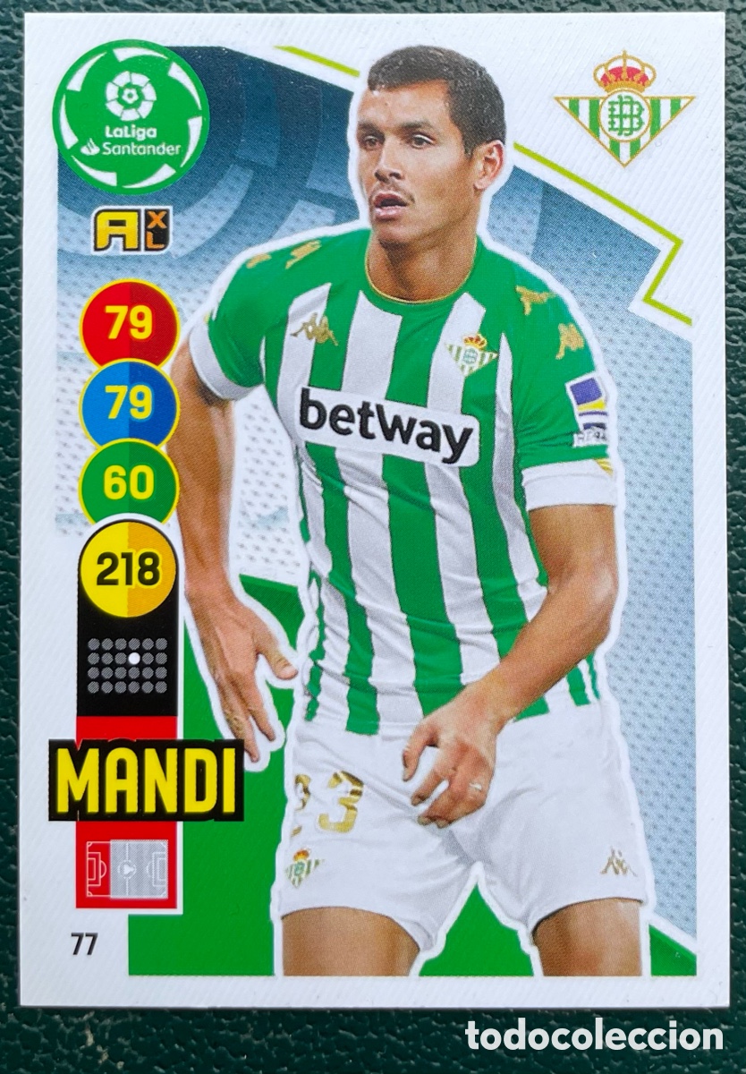 Football Stickers: 77 MANDI REAL BETIS FICHAS ALBUM ADRENALYN XL 2020 2021 20 21 PANINI