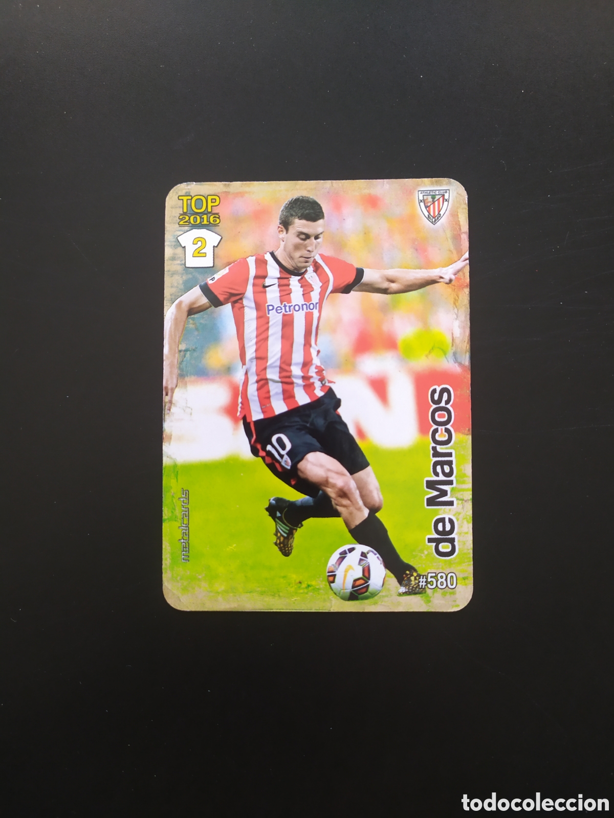 Cromos de Futebol: Mundicromo fichas Liga 2015 2016 15 16 De Marcos mate n&deg; 580 Athletic Bilbao