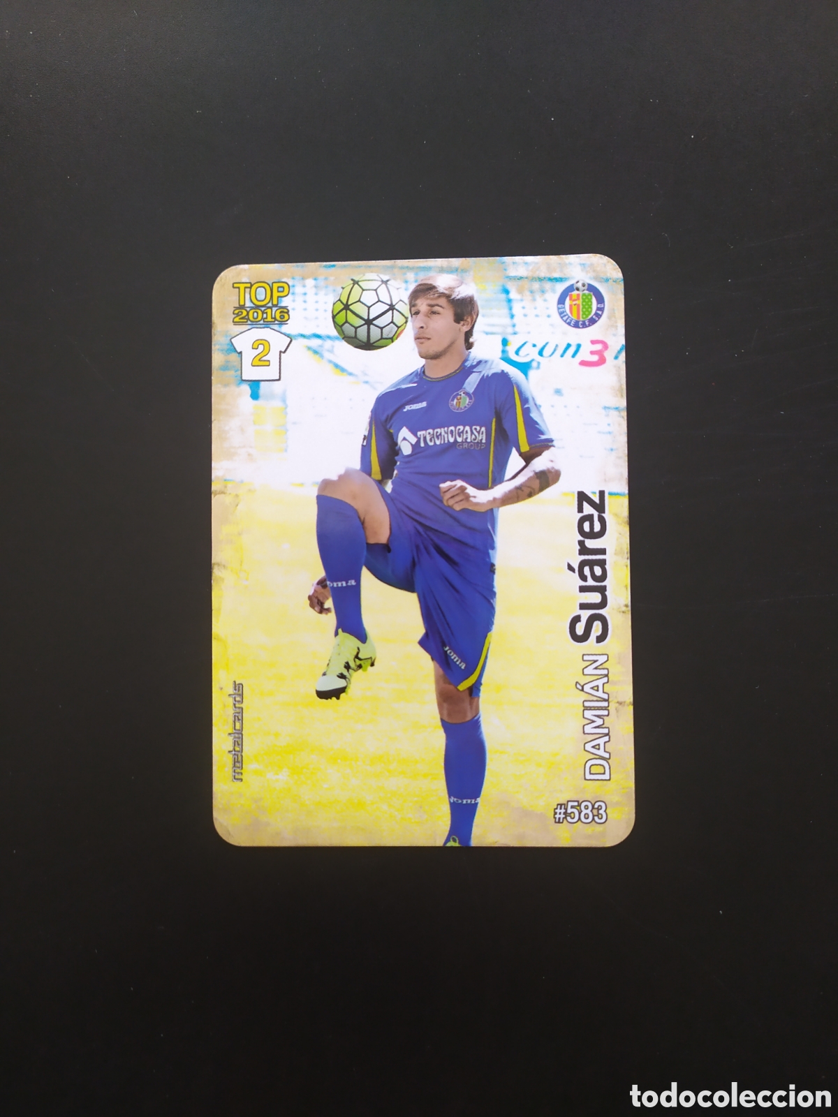 Cromos de Futebol: Mundicromo fichas Liga 2015 2016 15 16 Damian Su&aacute;rez mate n&deg; 583 Getafe