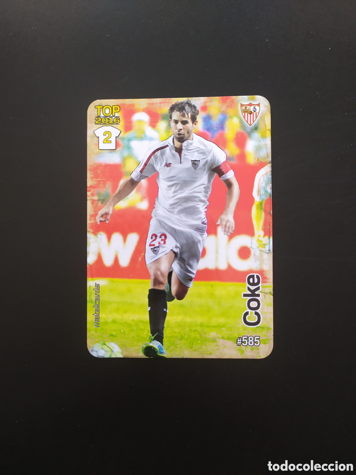 Figurine di Calcio: Mundicromo fichas Liga 2015 2016 15 16 Coke mate n&deg; 585 Sevilla