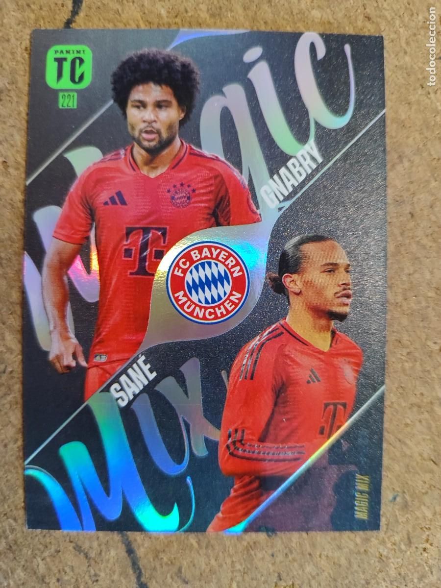 Cromos de F&uacute;tbol: TOP CLASS 2025 CARD MAGIG MIX SANE/GNABRY BAYER DE MUNICH # 221 PANINI