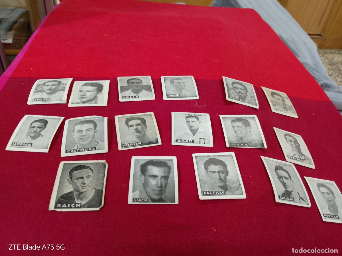 Cromos de F&uacute;tbol: LOTE DE 24 CROMOS DE FUTBOL VARIOS EQUIPOS. LIGA 1942. FOTO CARNET CISNE. SIN PEGAR. VER...