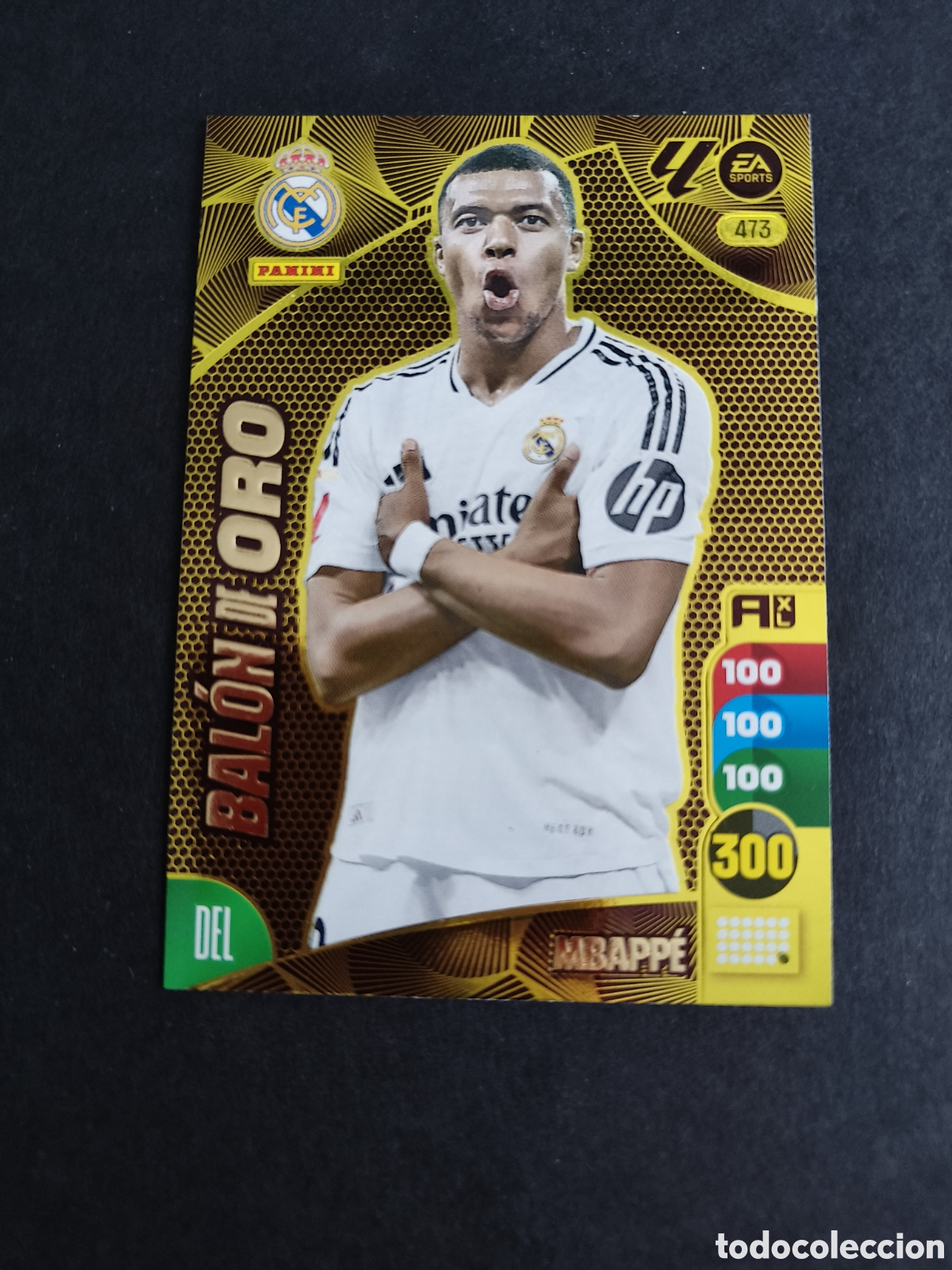 Cromos de F&uacute;tbol: ADRENALYN XL 2024-25 473 BALON DE ORO Mbappe