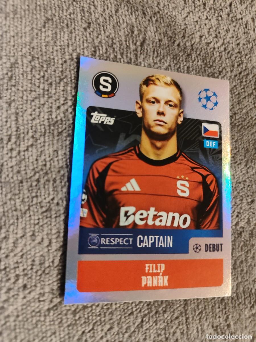 Fu&szlig;ball-Sticker: 420 UEFA CHAMPIONS LEAGUE UCL 24/25 FILIP PAN&Aacute;K (CAPTAIN) AC SPARTA PRAHA TOPPS STICKER 2024 2025