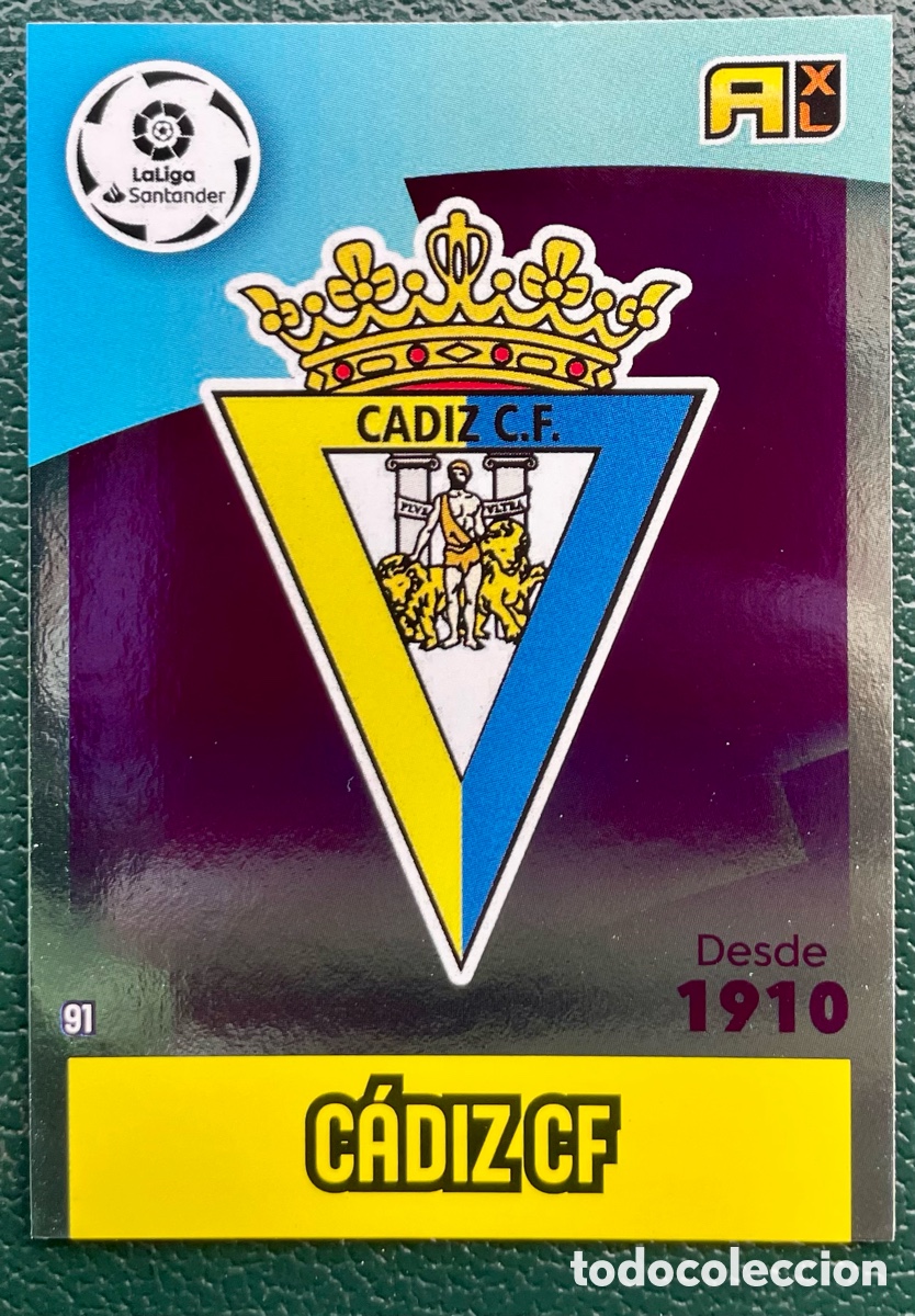 Football Stickers: 91 ESCUDO CADIZ CF FICHAS ALBUM ADRENALYN XL 2020 2021 20 21 PANINI