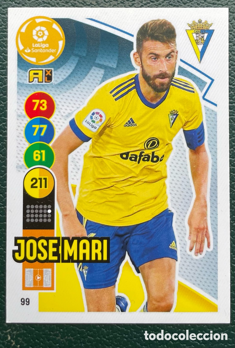 Cromos de Futebol: 99 JOSE MARI CADIZ CF FICHAS ALBUM ADRENALYN XL 2020 2021 20 21 PANINI