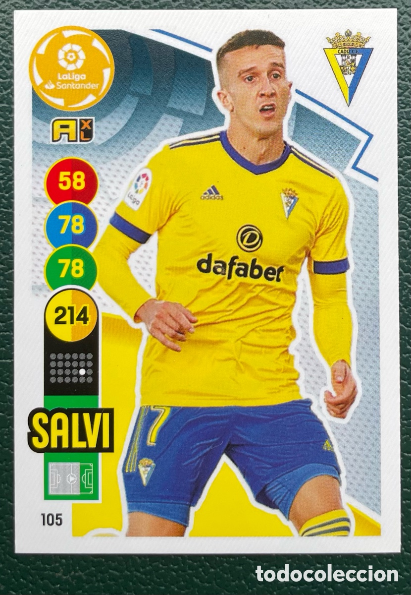 Cromos de Futebol: 105 SALVI CADIZ CF FICHAS ALBUM ADRENALYN XL 2020 2021 20 21 PANINI