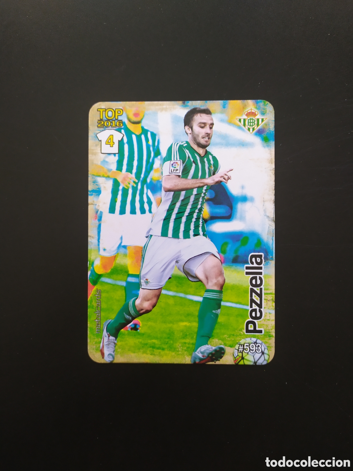 Figurine di Calcio: Mundicromo fichas Liga 2015 2016 15 16 Pezzella mate n&deg; 593 Real Betis