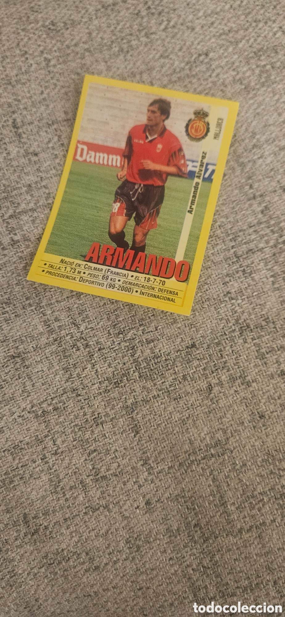 Figurine di Calcio: Armando 42 Mallorca Carlos Garc&iacute;a 138 athletic de Bilbao panini 1999 2000 99 00 sin pegar