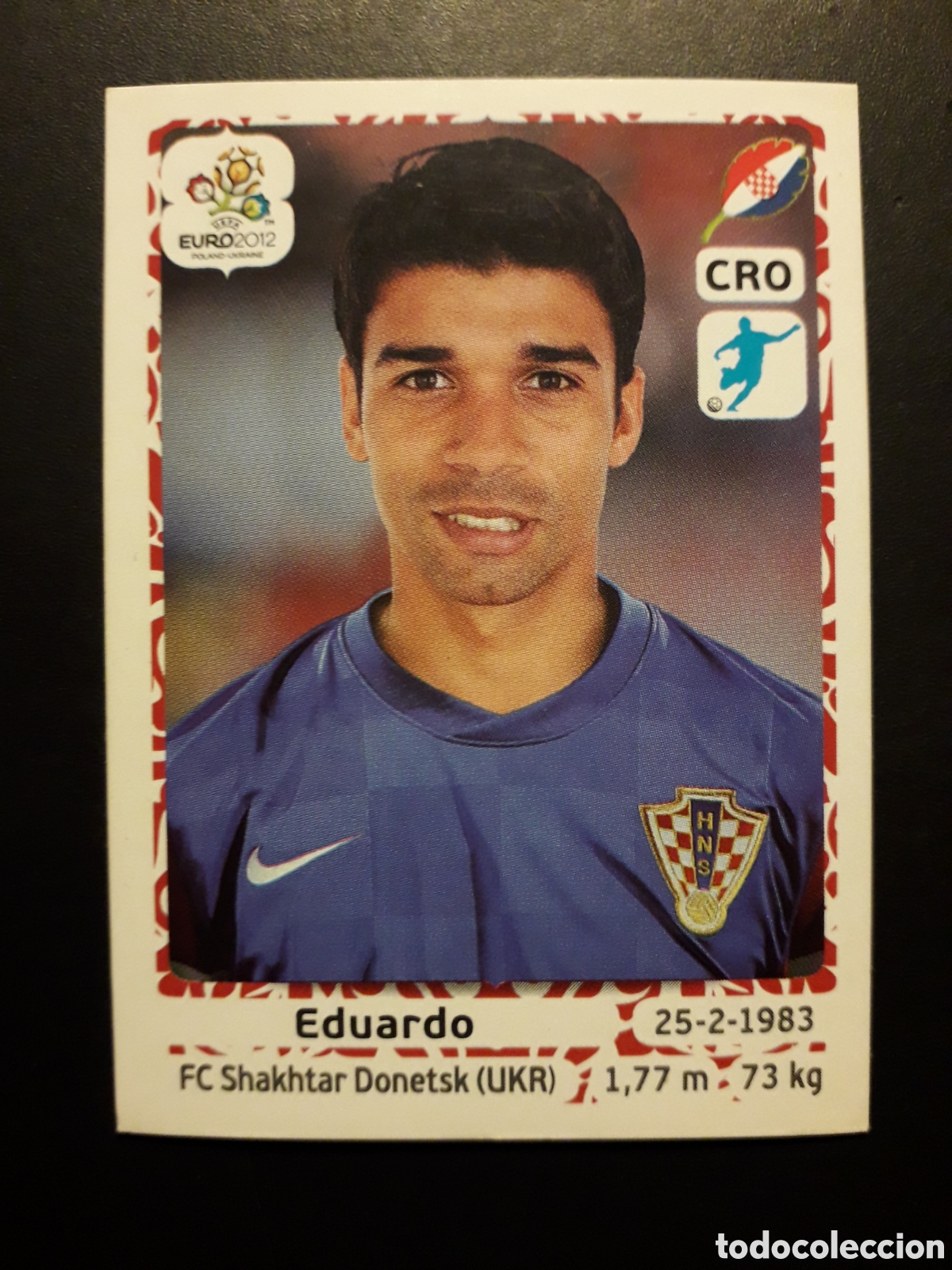 Football Stickers: EDUARDO N&deg; 390 CROACIA EURO 2012 POLONIA UCRANIA SIN PEGAR PEDIDO M&Iacute;NIMO 3&euro;.