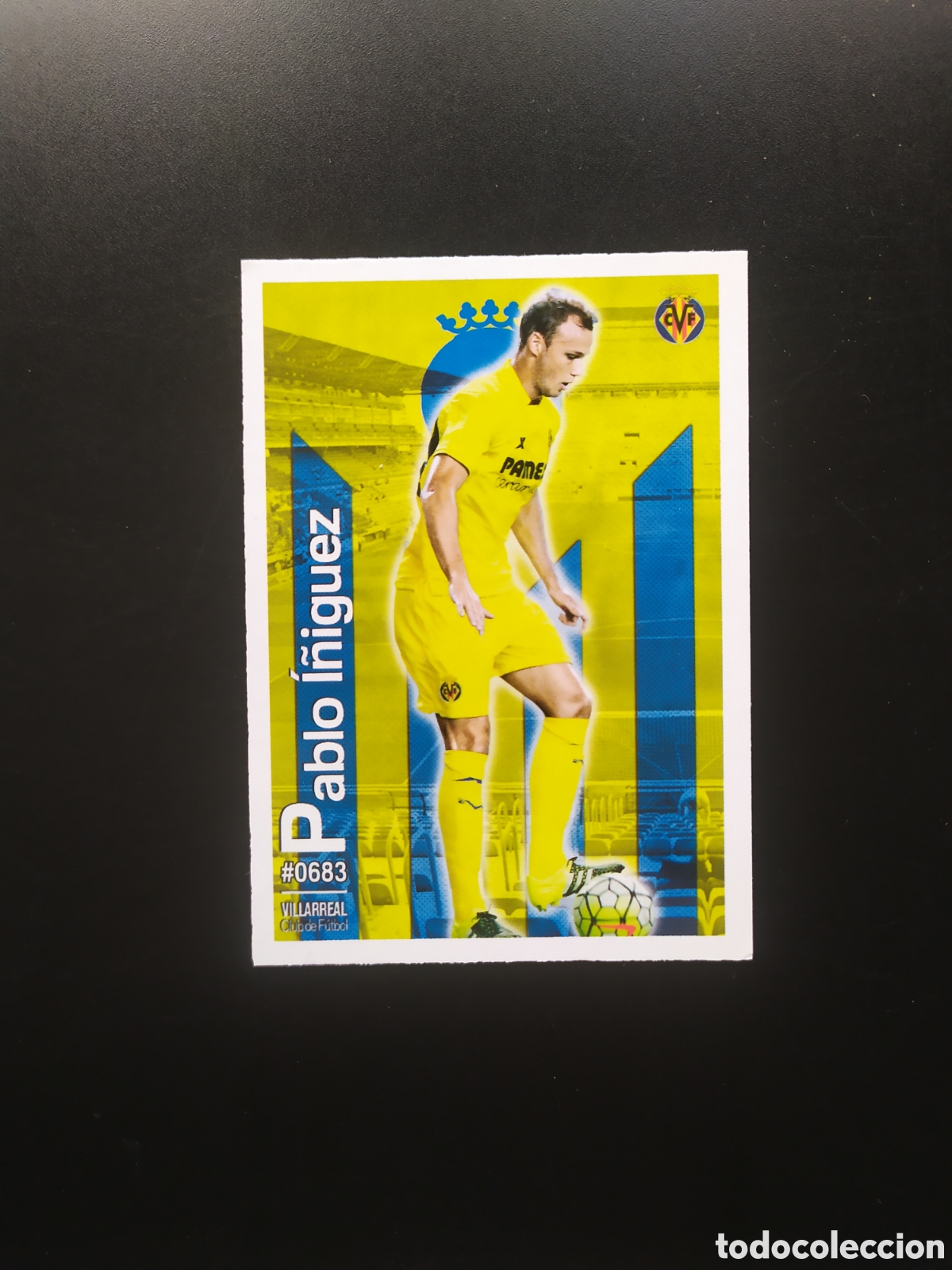 Cartes &agrave; collectionner de Football: Mundicromo fichas Liga 2015 2016 15 16 Pablo I&ntilde;iguez n&deg; 683 Villarreal