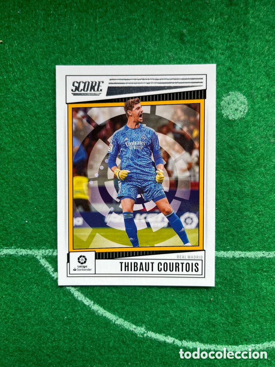 Cromos de F&uacute;tbol: 143 THIBAUT COURTOIS REAL MADRID SCORE LA LIGA 2022 2023 PANINI