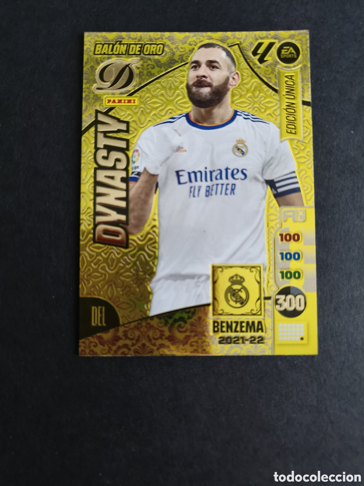Cromos de f&uacute;tbol: ADRENALYN XL 2024-25 Benzema 2021-22 Bal&oacute;n de Oro DYNASTY EDICION UNICA