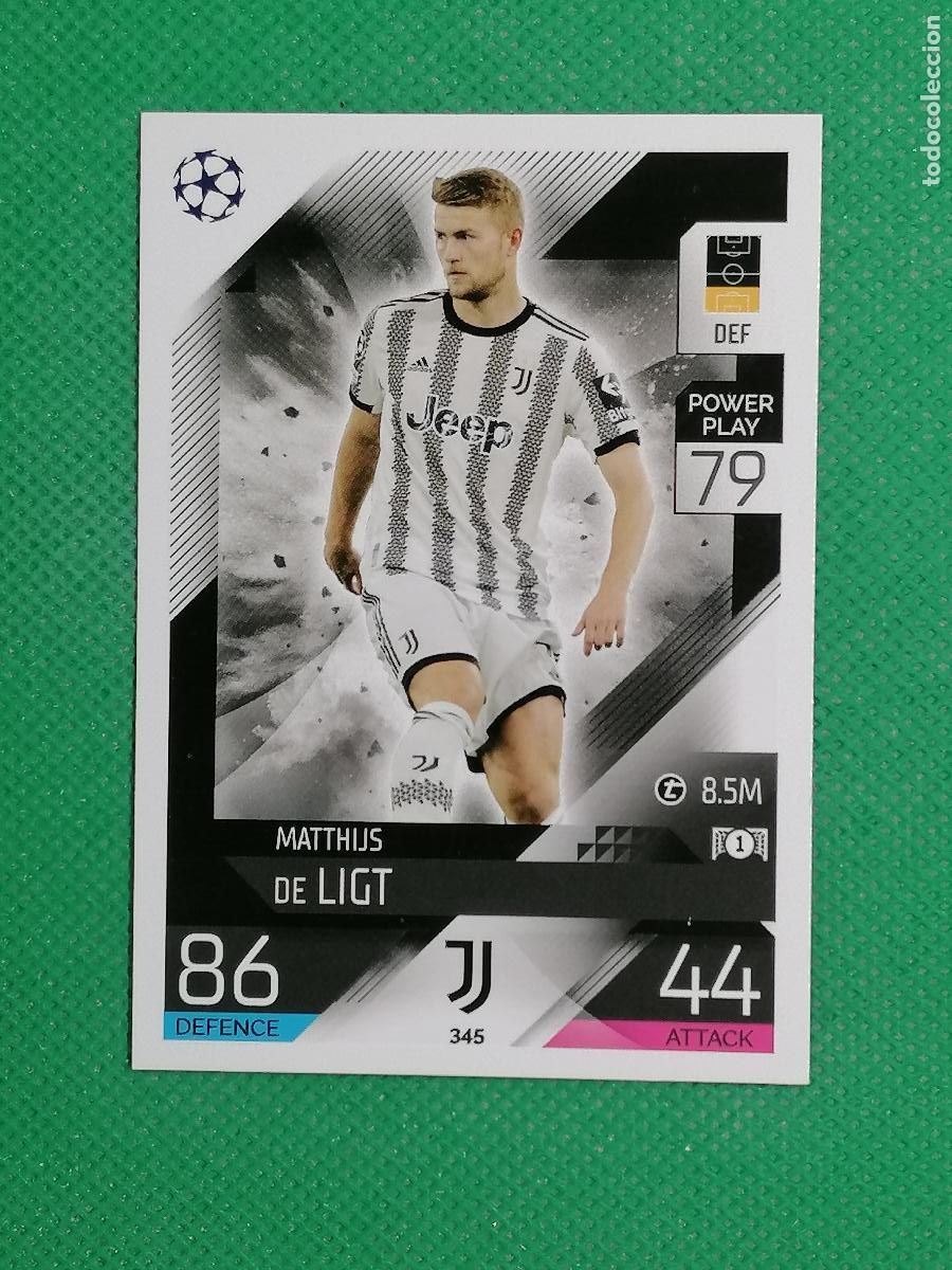 Cromos de F&uacute;tbol: 345 MATTHIJS DE LIGT JUVENTUS ⚽ TOPPS MATCH ATTAX 2022 2023 22 23 ⚽