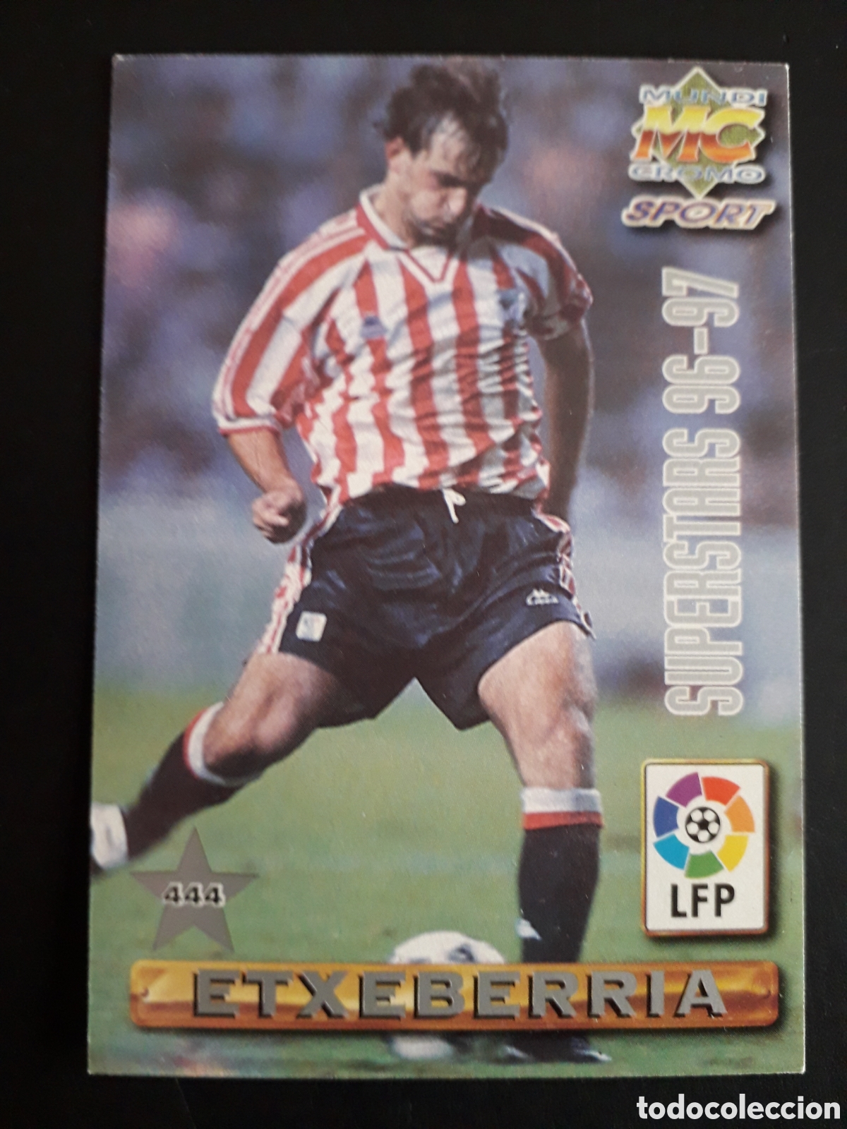 Cromos de f&uacute;tbol: ETXEBERRIA ZIGANDA ATHLETIC BILBAO SUPERESTARS N&deg; 444 LIGA 1996 1997 96 97 MUNDICROMO PEDIDO M&Iacute;NI 3&euro;