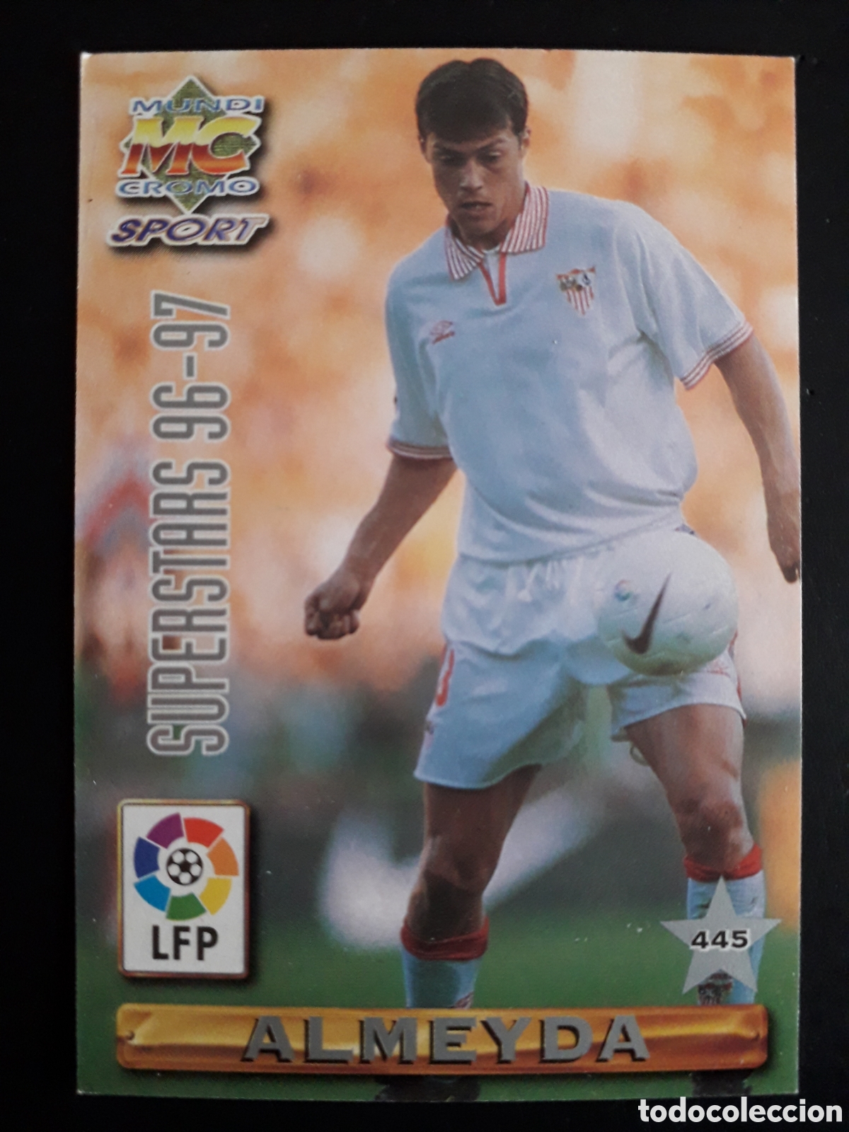 Cromos de F&uacute;tbol: ALMEYDA RAMIS SEVILLA SUPERESTARS N&deg; 445 LIGA 1996 1997 96 97 MUNDICROMO PEDIDO M&Iacute;NIMO 3&euro;.