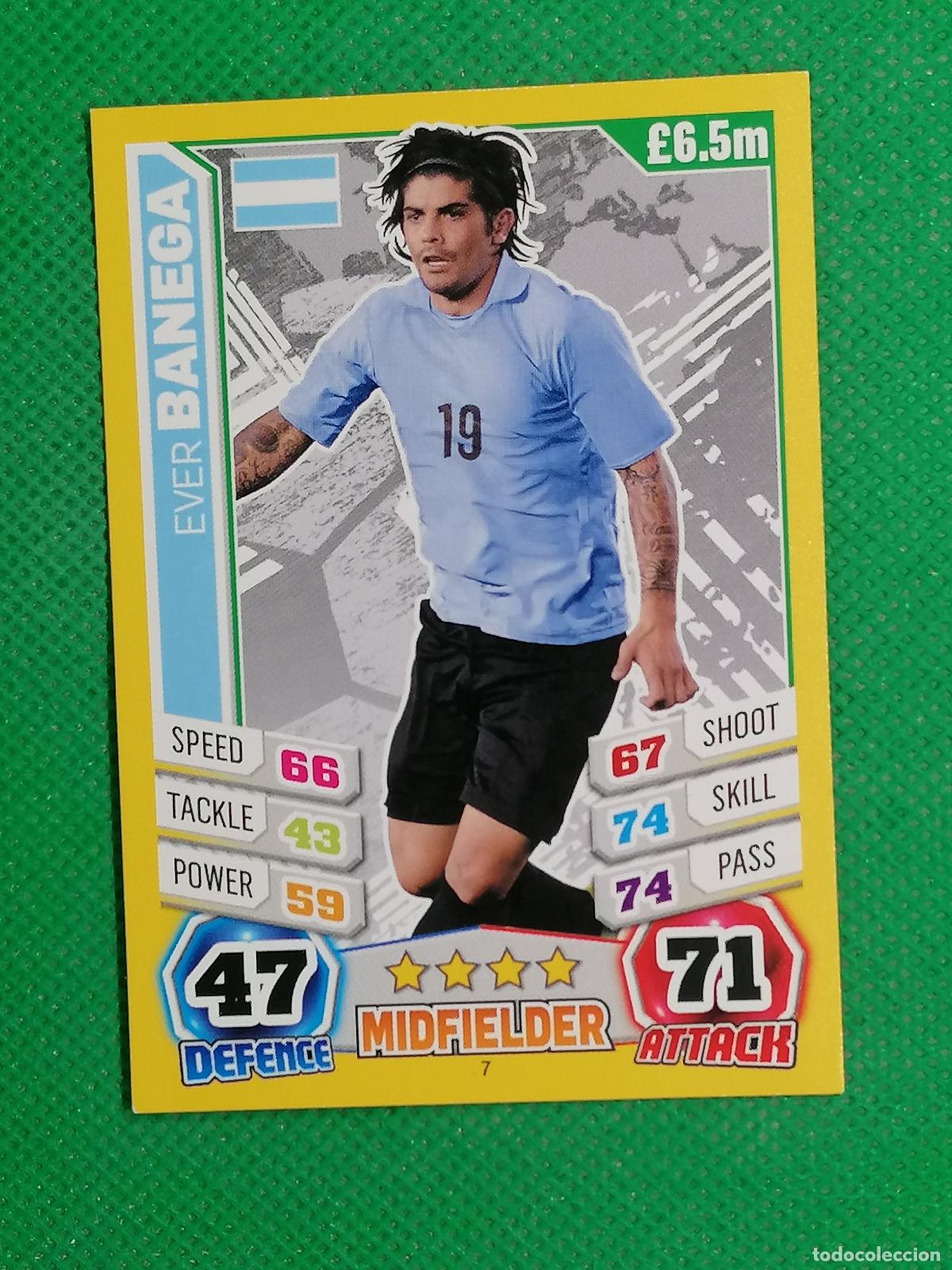Cromos de F&uacute;tbol: 7 EVER BANEGRA ARGENTINA ⚽ TOPPS MATCH ATTAX MUNDIAL WORLD CUP BRASIL 14 2014 ⚽