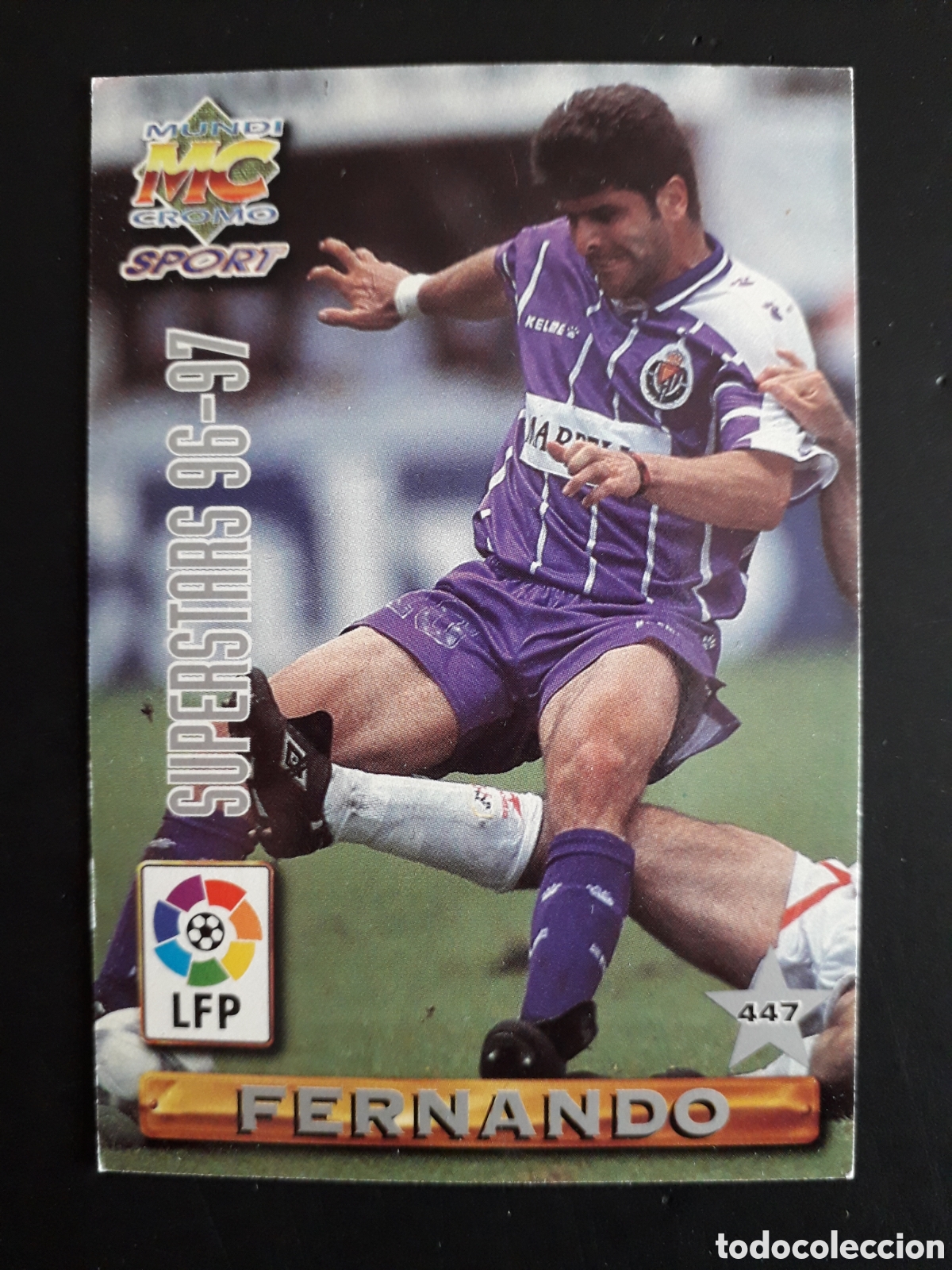 Cromos de f&uacute;tbol: FERNANDO VALLADOLID/ FAIZULIN RACING SANTANDER SUPERESTARS N&deg; 447 LIGA 1996 1997 96 97 MUNDICROMO
