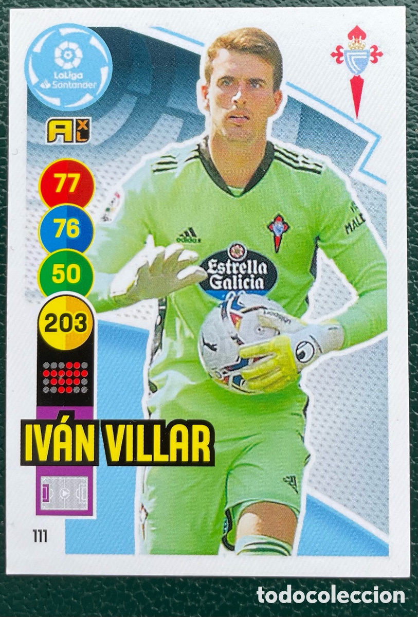 Football Stickers: 111 IVAN VILLAR CELTA DE VIGO FICHAS ALBUM ADRENALYN XL 2020 2021 20 21 PANINI