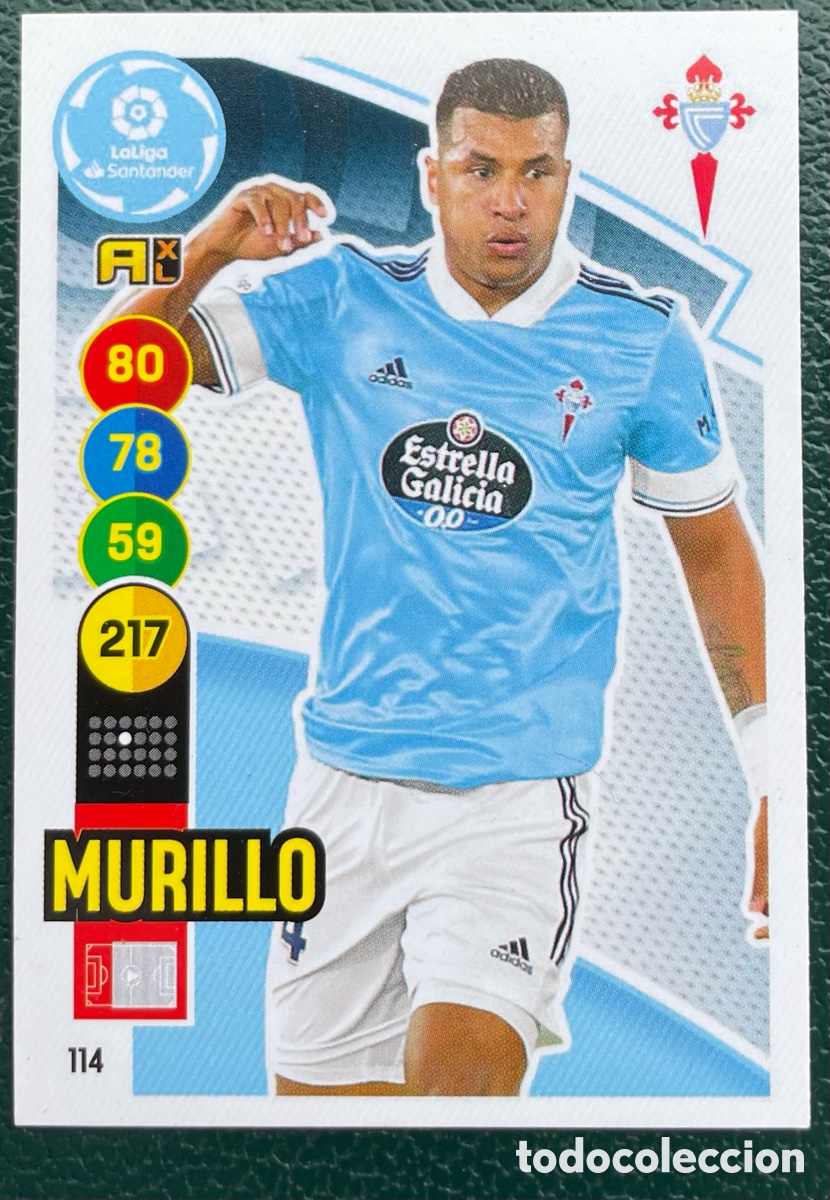 Football Stickers: 114 MURILLO CELTA DE VIGO FICHAS ALBUM ADRENALYN XL 2020 2021 20 21 PANINI
