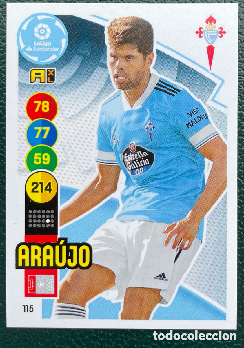Cromos de Futebol: 115 ARAUJO CELTA DE VIGO FICHAS ALBUM ADRENALYN XL 2020 2021 20 21 PANINI
