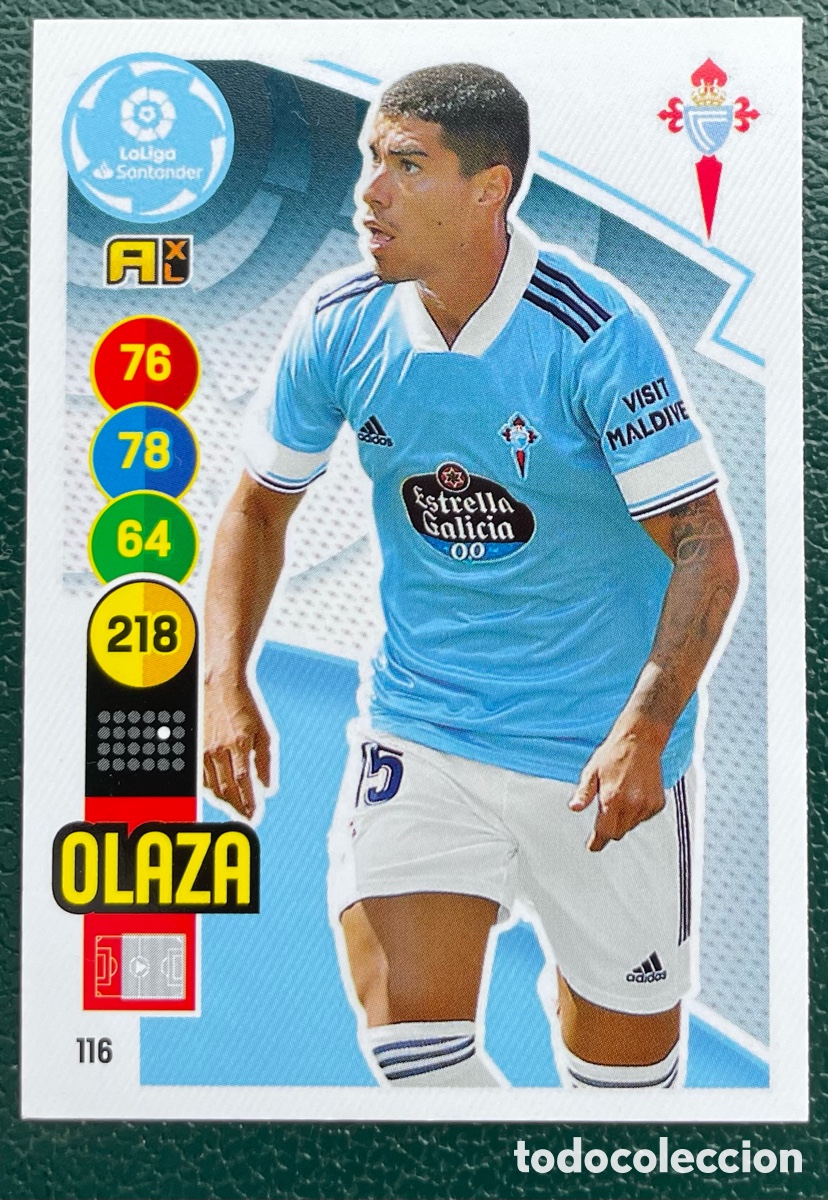 Football Stickers: 116 OLAZA CELTA DE VIGO FICHAS ALBUM ADRENALYN XL 2020 2021 20 21 PANINI