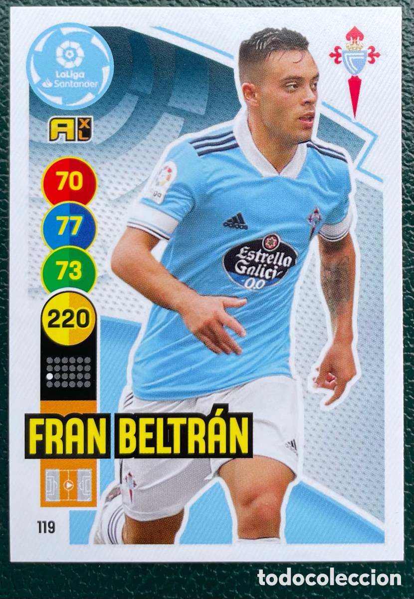 Football Stickers: 119 FRAN BELTRAN CELTA DE VIGO FICHAS ALBUM ADRENALYN XL 2020 2021 20 21 PANINI