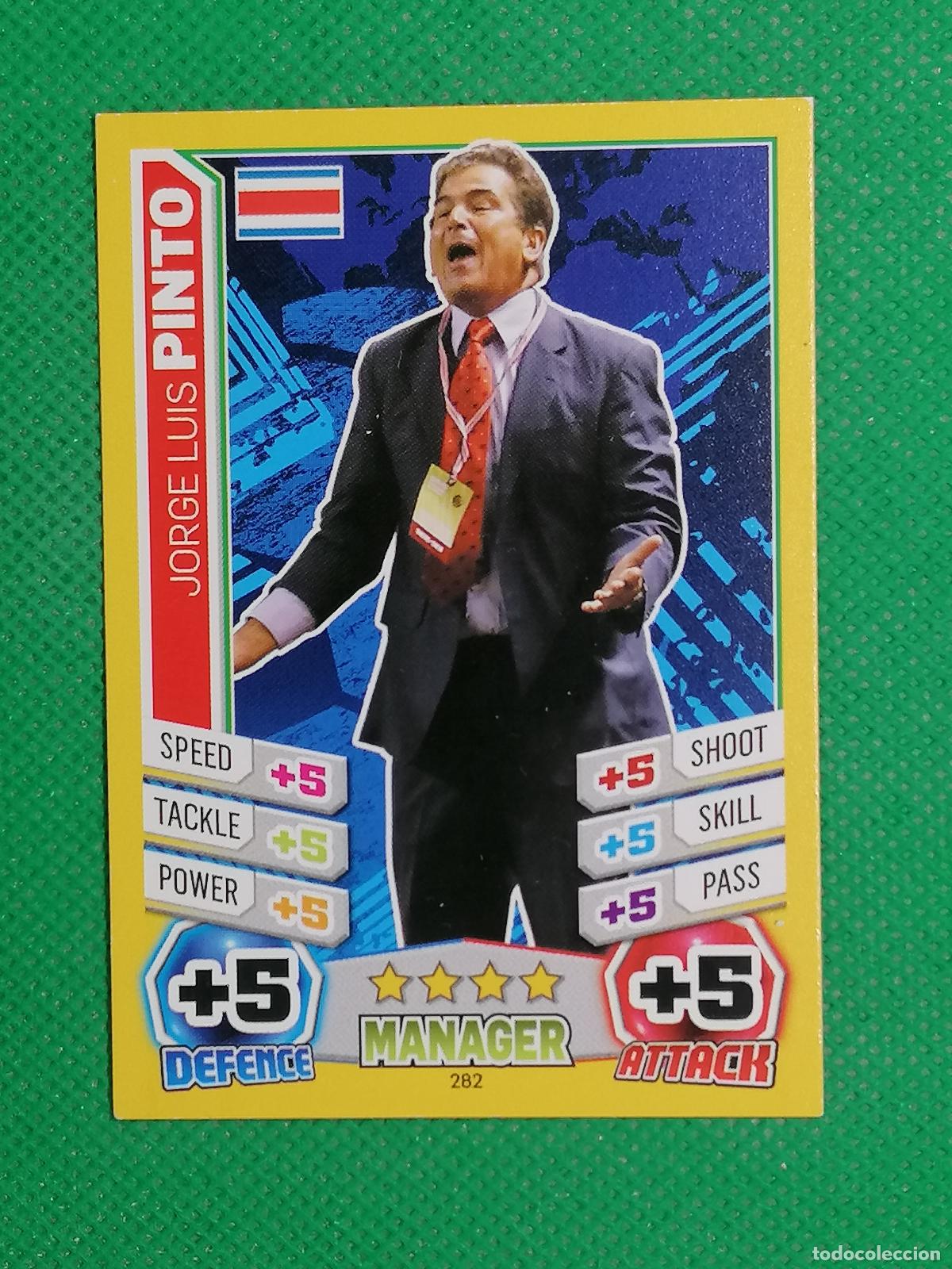 Cromos de F&uacute;tbol: 282 JORGE LUIS PINTO MANAGER ⚽ TOPPS MATCH ATTAX MUNDIAL WORLD CUP BRASIL 14 2014 ⚽