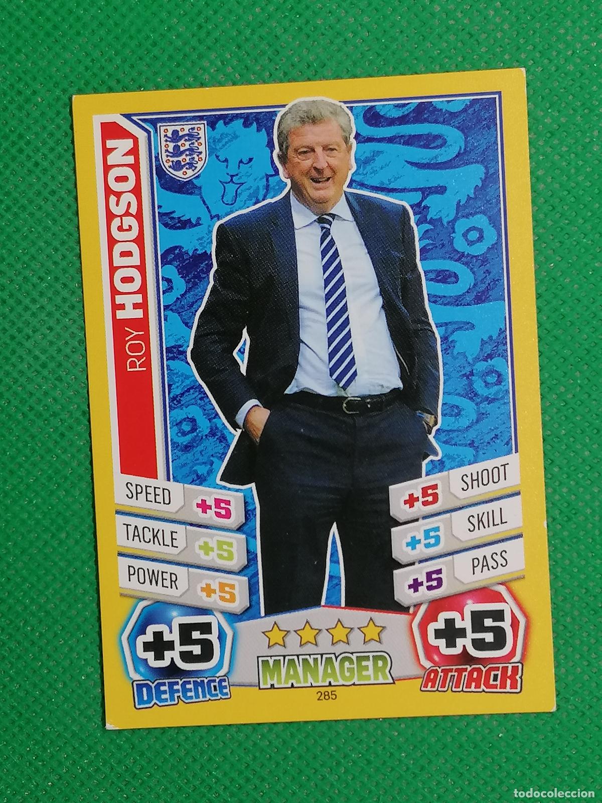 Cromos de F&uacute;tbol: 285 ROY HODGSON MANAGER ⚽ TOPPS MATCH ATTAX MUNDIAL WORLD CUP BRASIL 14 2014 ⚽