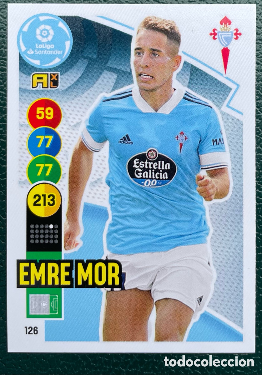 Cartes &agrave; collectionner de Football: 126 EMRE MOR CELTA DE VIGO FICHAS ALBUM ADRENALYN XL 2020 2021 20 21 PANINI