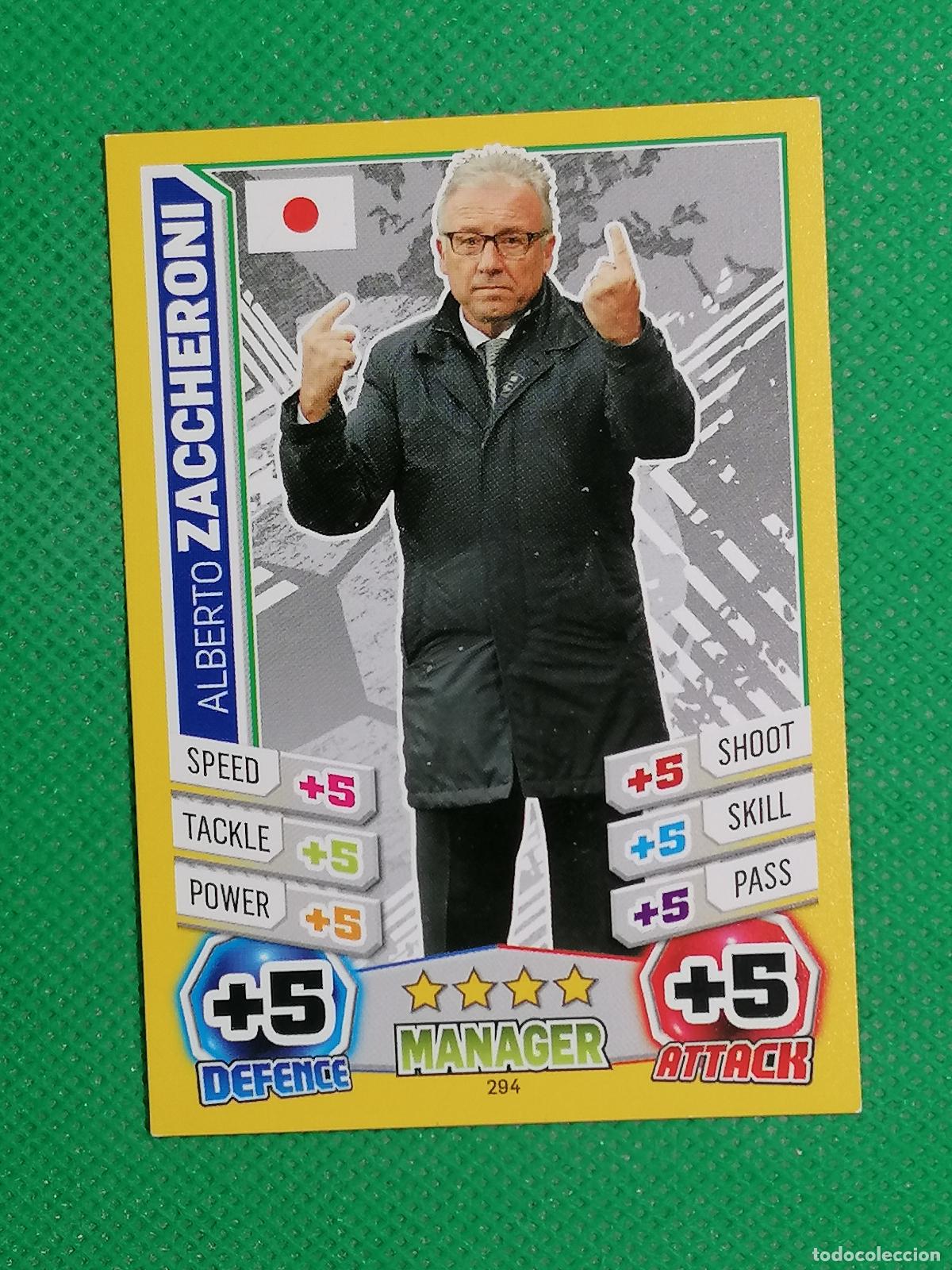 Cromos de F&uacute;tbol: 294 ALBERTO ZACCHERONI MANAGER ⚽ TOPPS MATCH ATTAX MUNDIAL WORLD CUP BRASIL 14 2014 ⚽