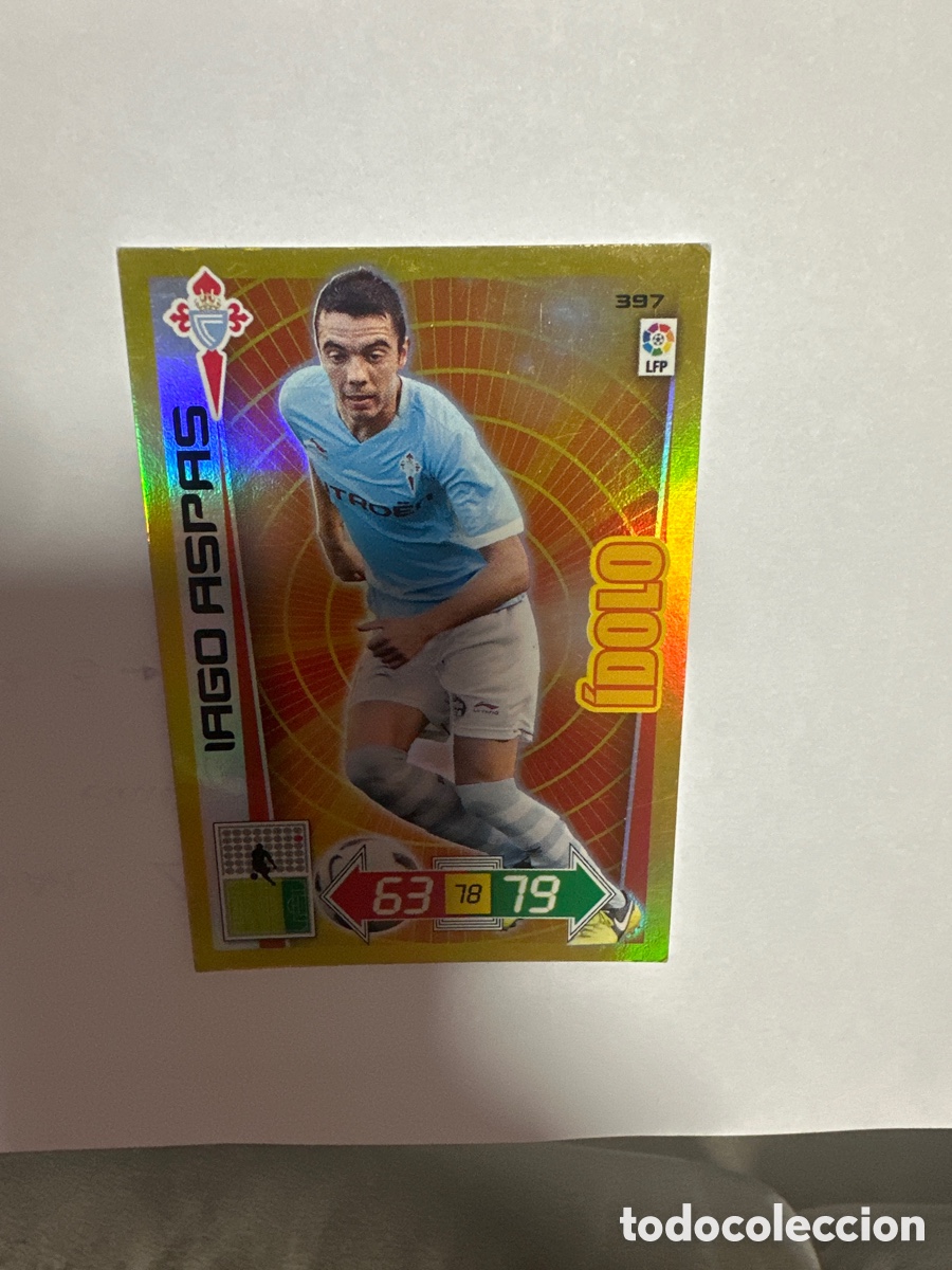 Cromos de Futebol: IAGO ASPAS 397 CELTA &Iacute;DOLO ADRENALYN LA LIGA 2012 2013 12 13