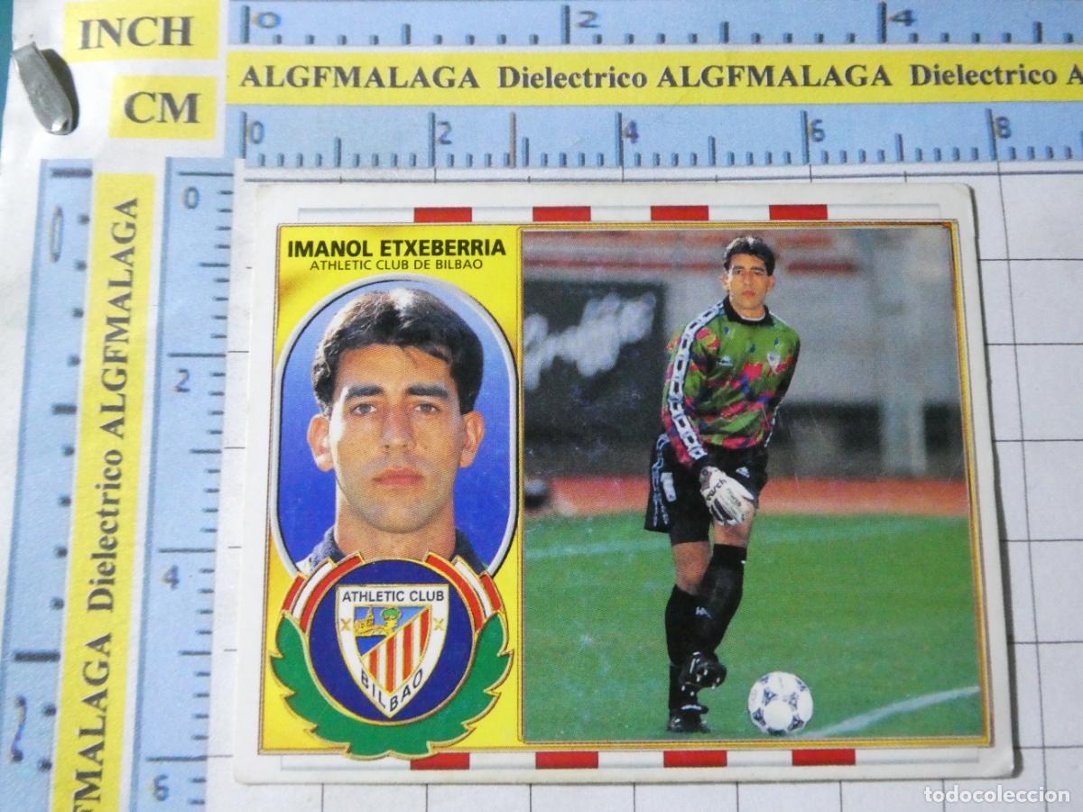Fu&szlig;ball-Sticker: CROMO DE F&Uacute;TBOL. LIGA ESTE 96 97 1996 1997. COLOCA IMANOL ETXEBERRIA ATHLETIC DE BILBAO