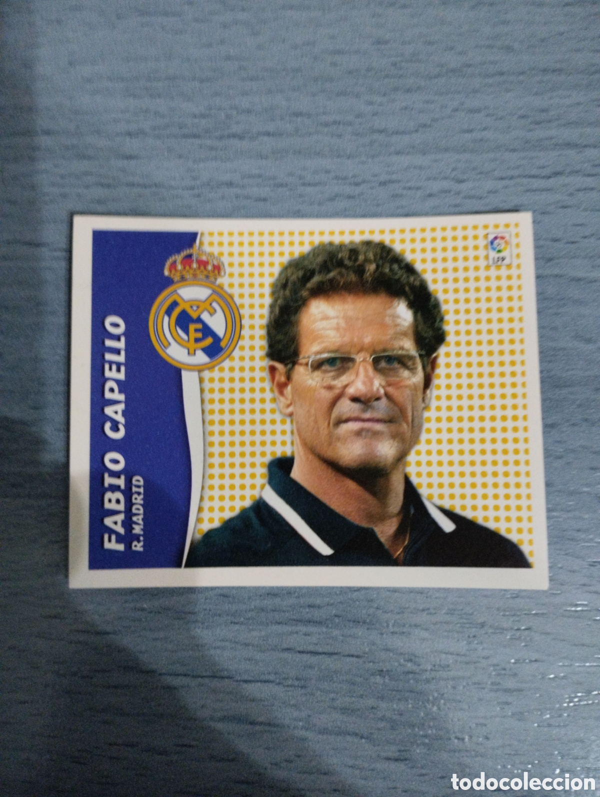 Fu&szlig;ball-Sticker: Cromo ediciones este liga 06 07 fabio capello real madrid sin pegar