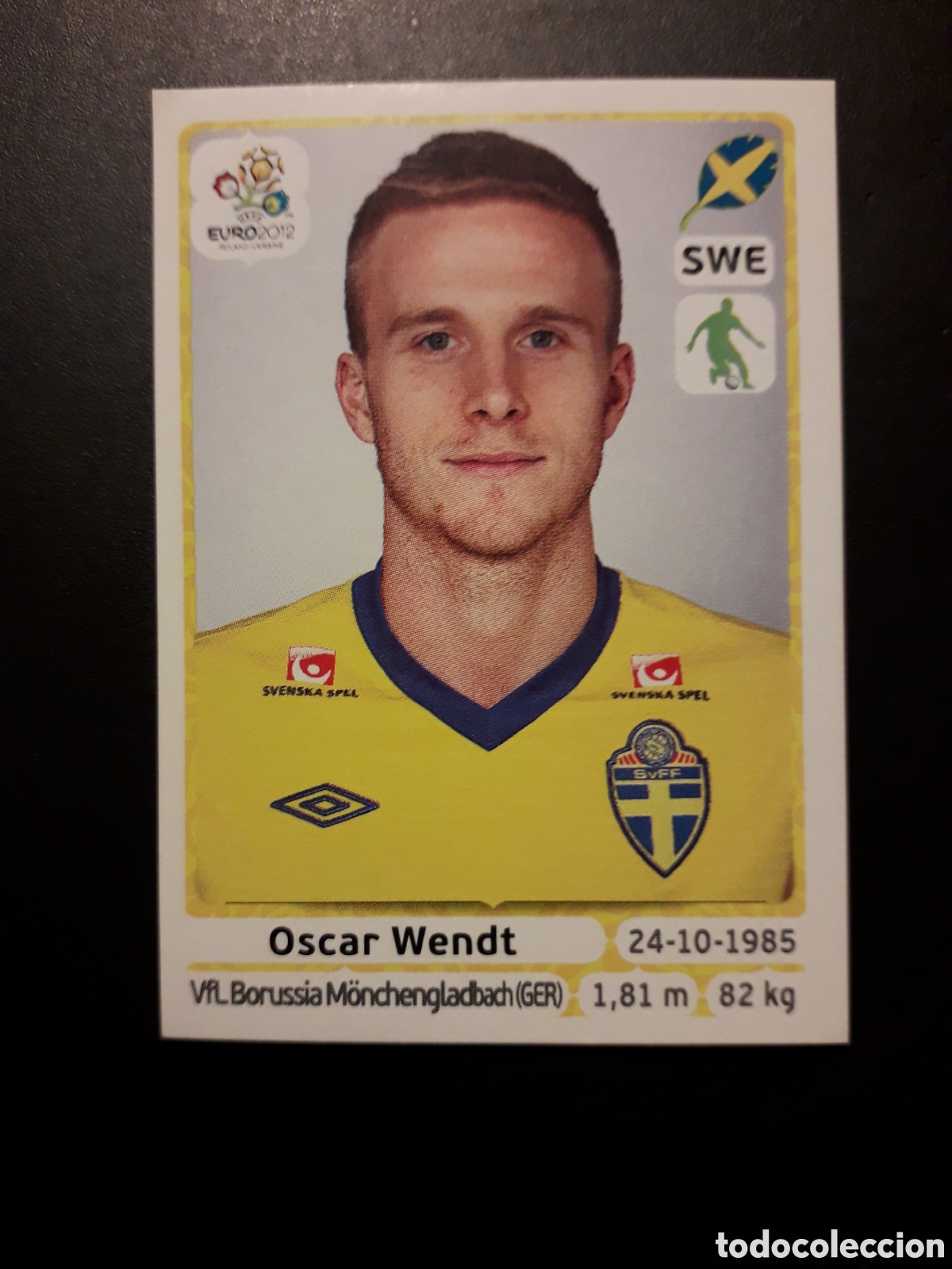 Football Stickers: OSCAR WENDT N&deg; 439 SUECIA EURO 2012 POLONIA UCRANIA SIN PEGAR PEDIDO M&Iacute;NIMO 3&euro;