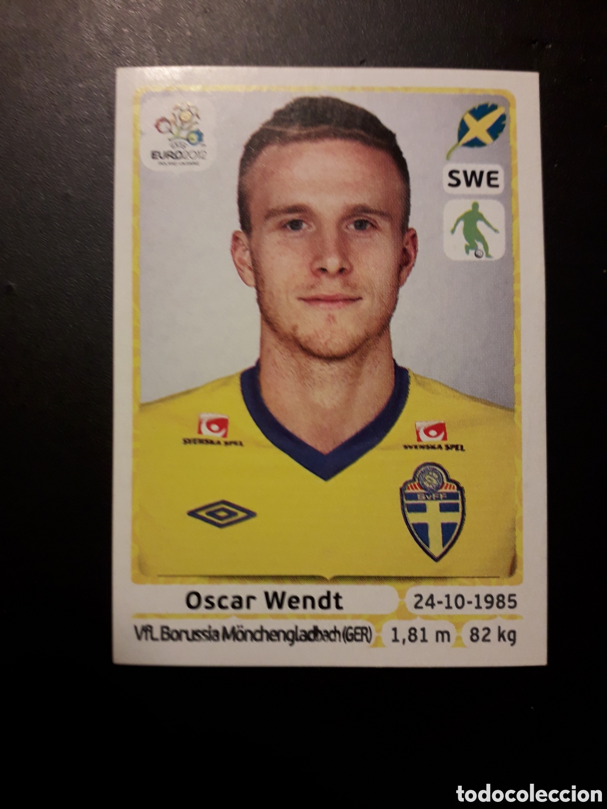 Football Stickers: OSCAR WENDT N&deg; 439 SUECIA EURO 2012 POLONIA UCRANIA SIN PEGAR PEDIDO M&Iacute;NIMO 3&euro;