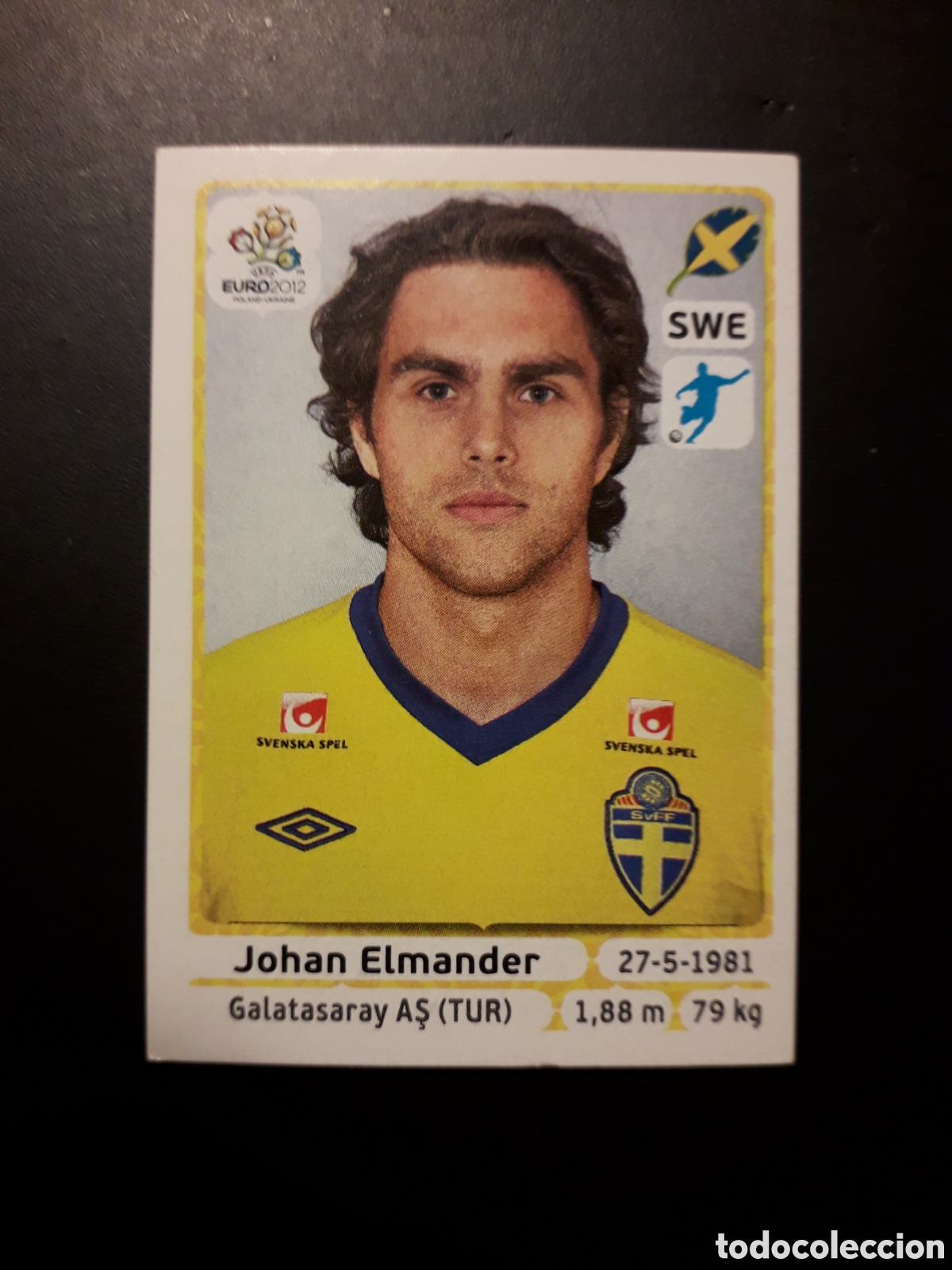 Football Stickers: JOHAN ELMANDER N&deg; 450 SUECIA EURO 2012 POLONIA UCRANIA SIN PEGAR PEDIDO M&Iacute;NIMO 3&euro;